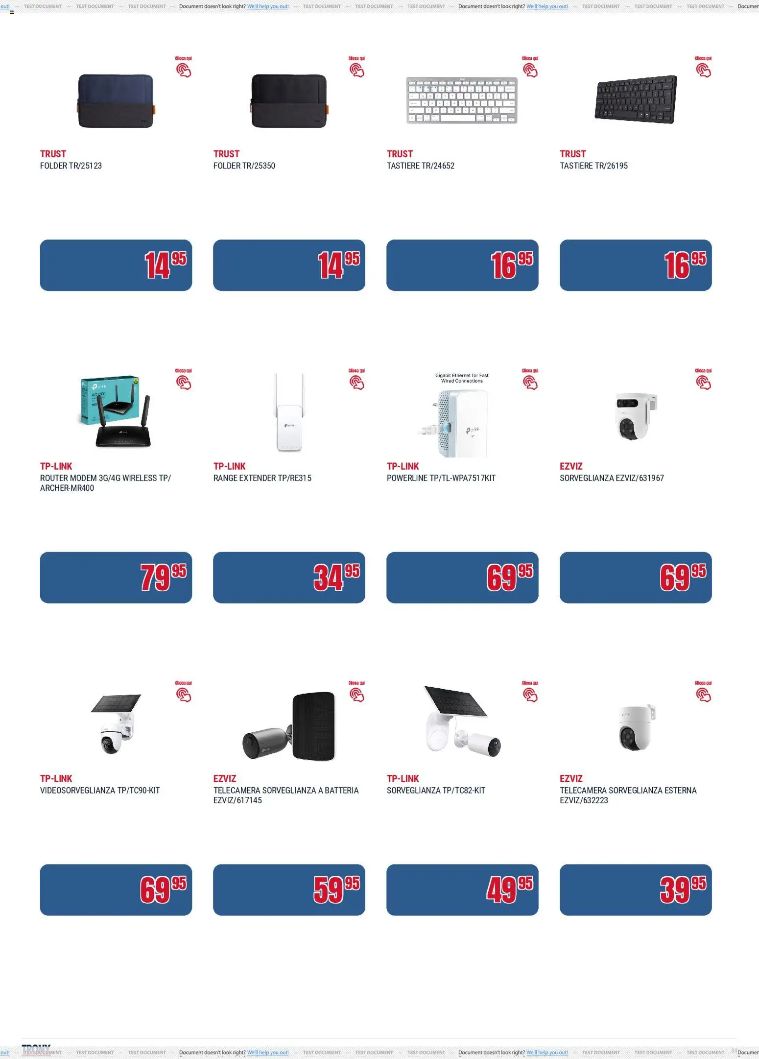 Volantino Trony del 21.05.2026 | Pagina: 8 | Prodotti: Router, Range extender, Batteria