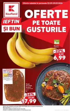 Ofertele Kaufland valabile de la 23.09.2026