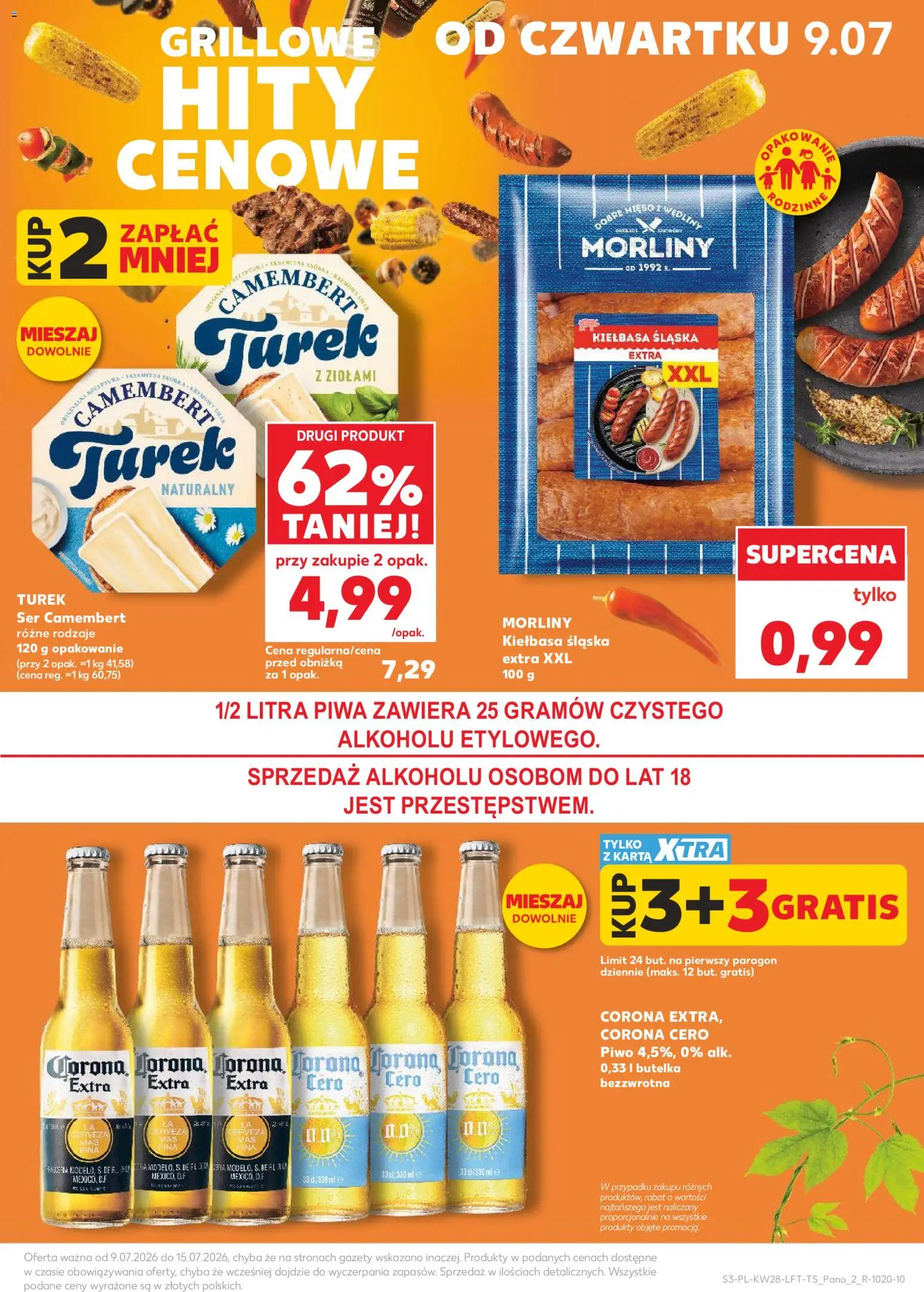 Kaufland Polsko leták od 09.07.2026 | Strana: 3 | Produkty: Camembert