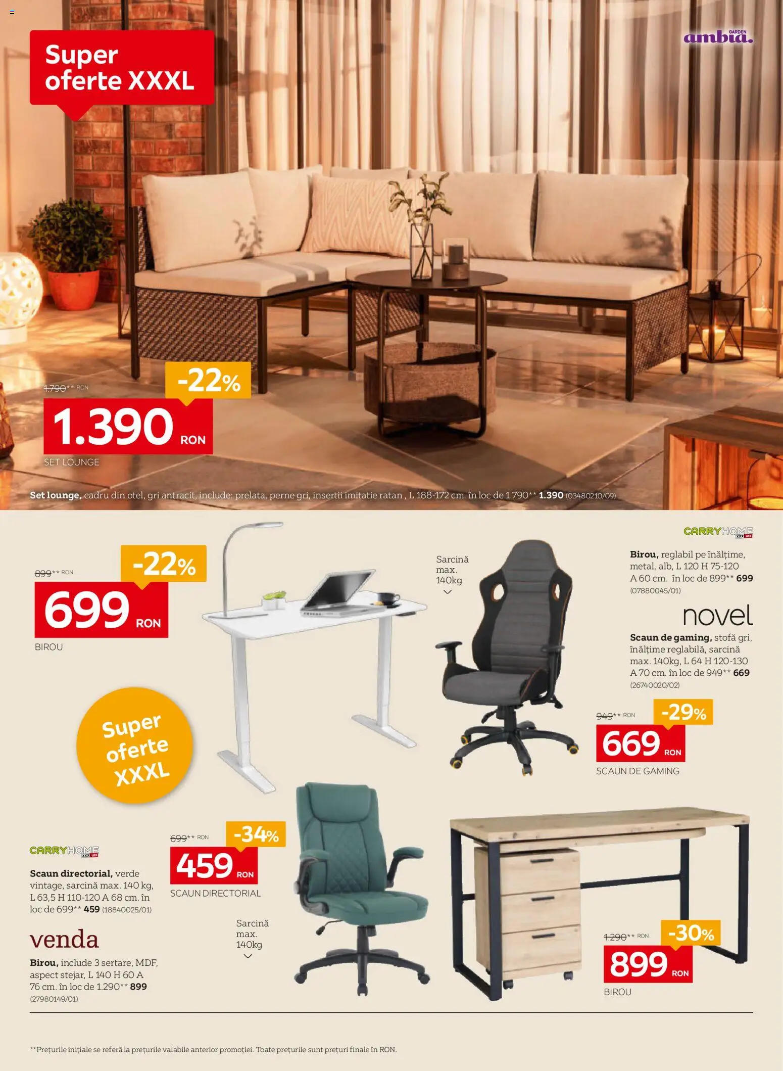 Noul catalog XXXLutz – valabil de la 01.06.2026 | Pagină: 12 | Produse: Çikolatalı gofret, Scaun