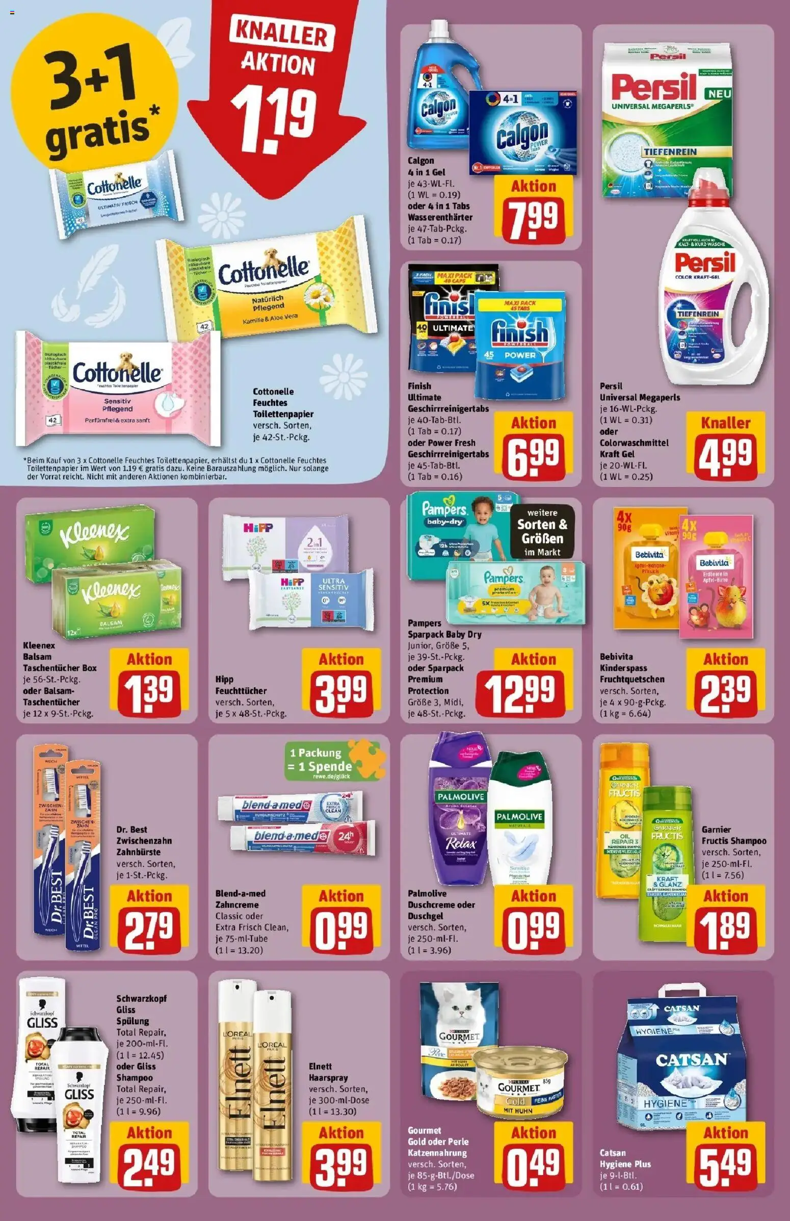 Rewe Prospekt Lutherstadt Eisleben – gültig ab 17.05.2026 | Seite: 32 | Produkte: Catsan, Pampers, Shampoo, Feuchtes Toilettenpapier