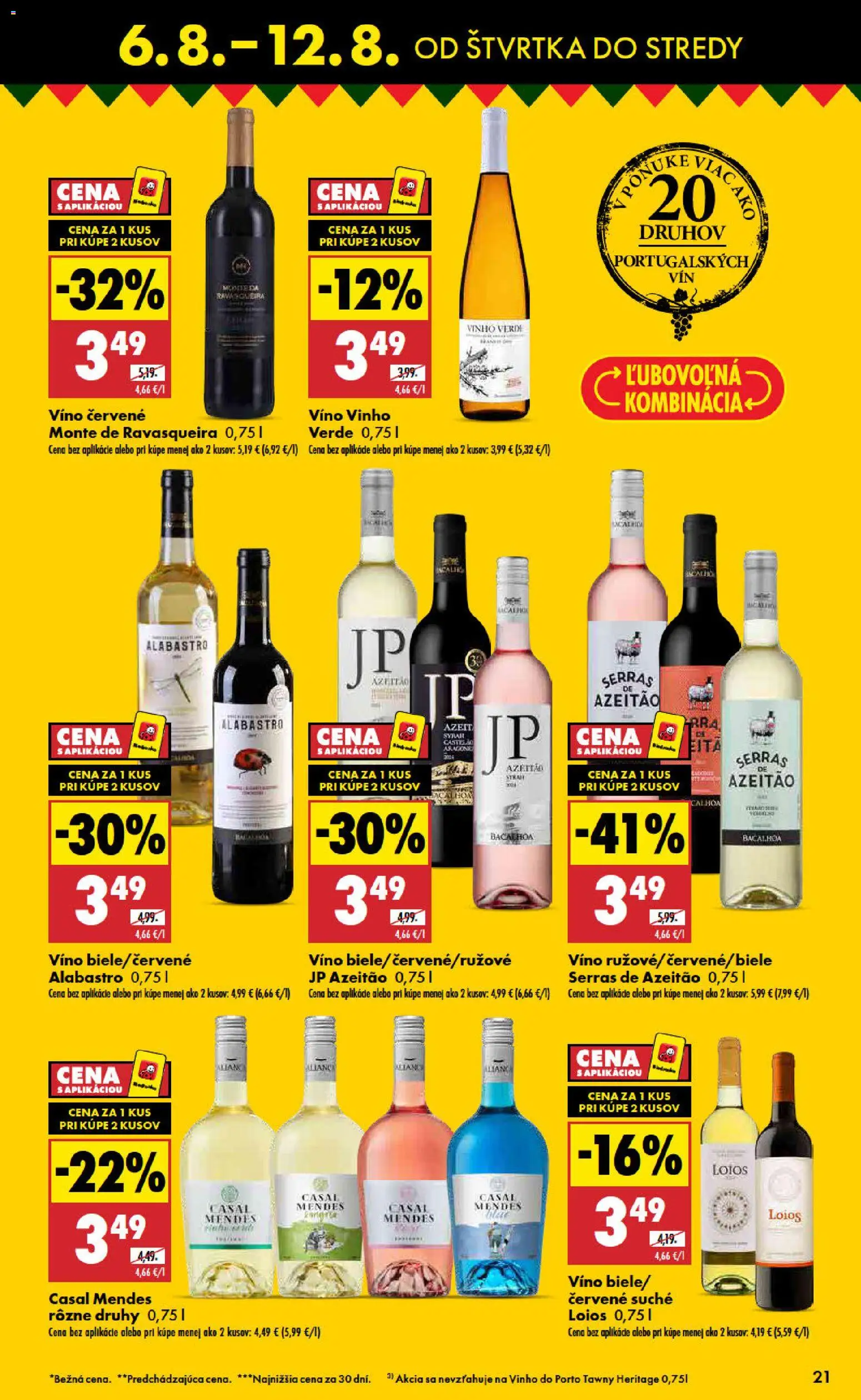 Nové Biedronka akcie – leták je platný od 06.08.2026 | Strana: 21 | Produkty: Víno, Červené víno