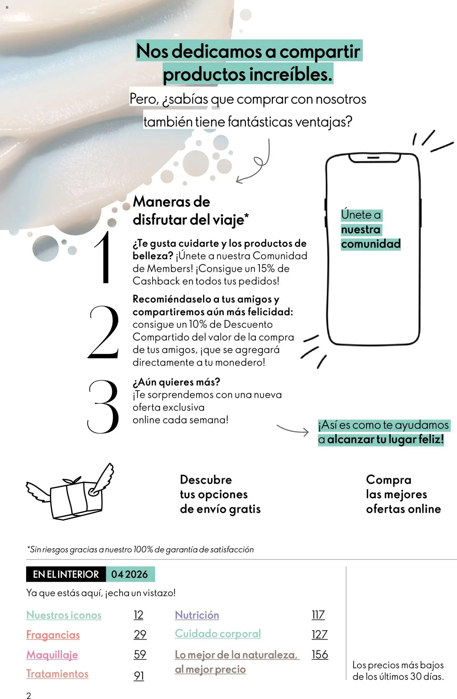 Oriflame - Catálogo Campaña 4 │ válido desde el 11.03.2026 | Página: 2 | Productos: Maquillaje, Té
