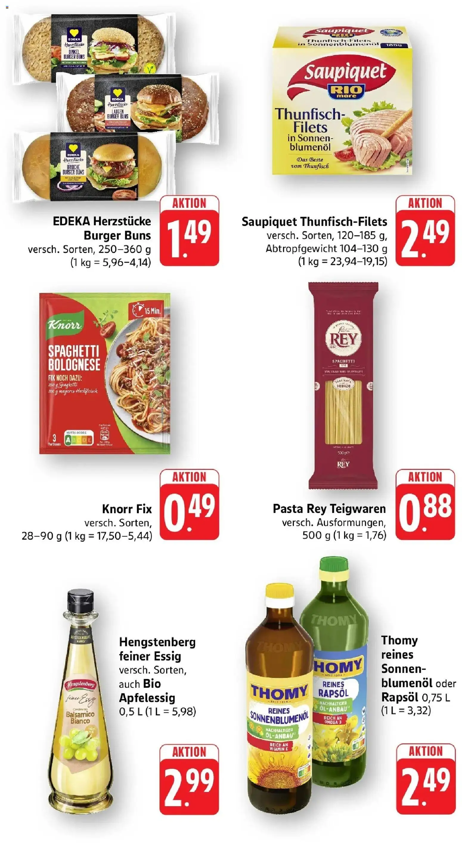 Edeka prospekt Offenburg-Zunsweier	 – gültig ab 10.05.2026 | Seite: 7 | Produkte: Knorr fix, Burger, Pasta, Hackfleisch
