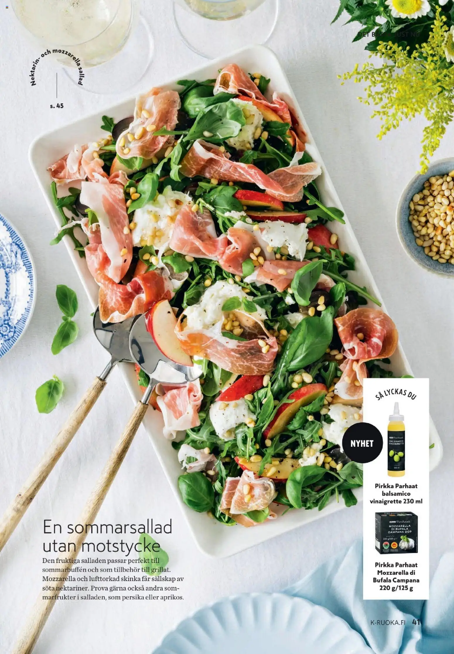 K-Citymarket tarjoukset - K-mat – voimassa 10.06.2026 alkaen | Sivu: 41 | Tuotteet: Mozzarella, Balsamico