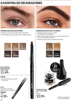 Pré-visualização Catálogo Avon Campanha 7 válido de 01/07/2026 | Página: 50 | Produtos: Agua, Pinça, Delineador, Creme