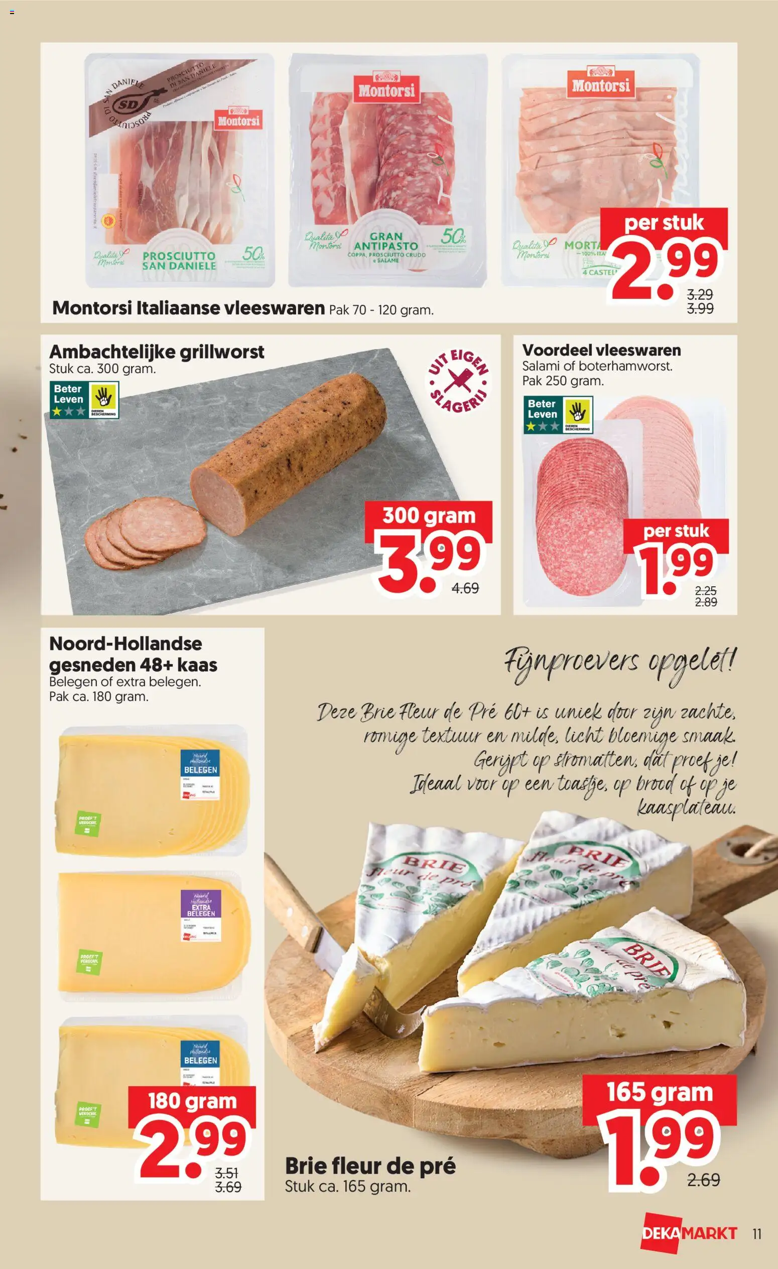 {H1} | Pagina: 11 | Producten: Kaas, Brood, Salami, Brie