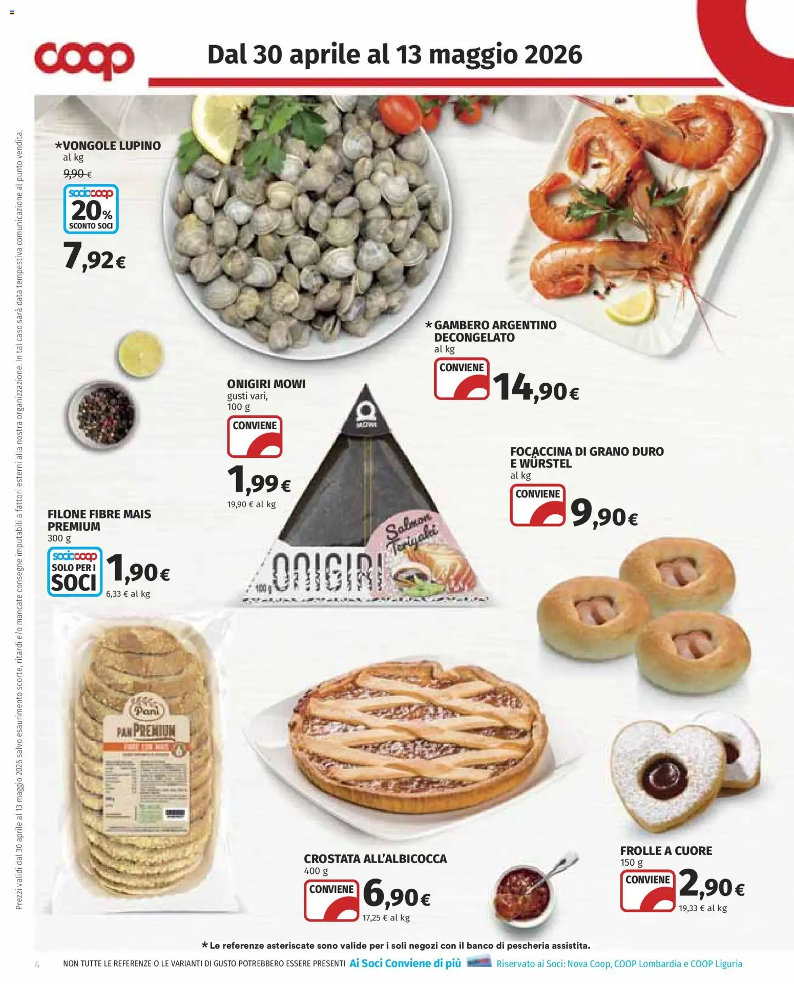 Volantino COOP del 30.04.2026 | Pagina: 4 | Prodotti: Wurstel, Data, Mais