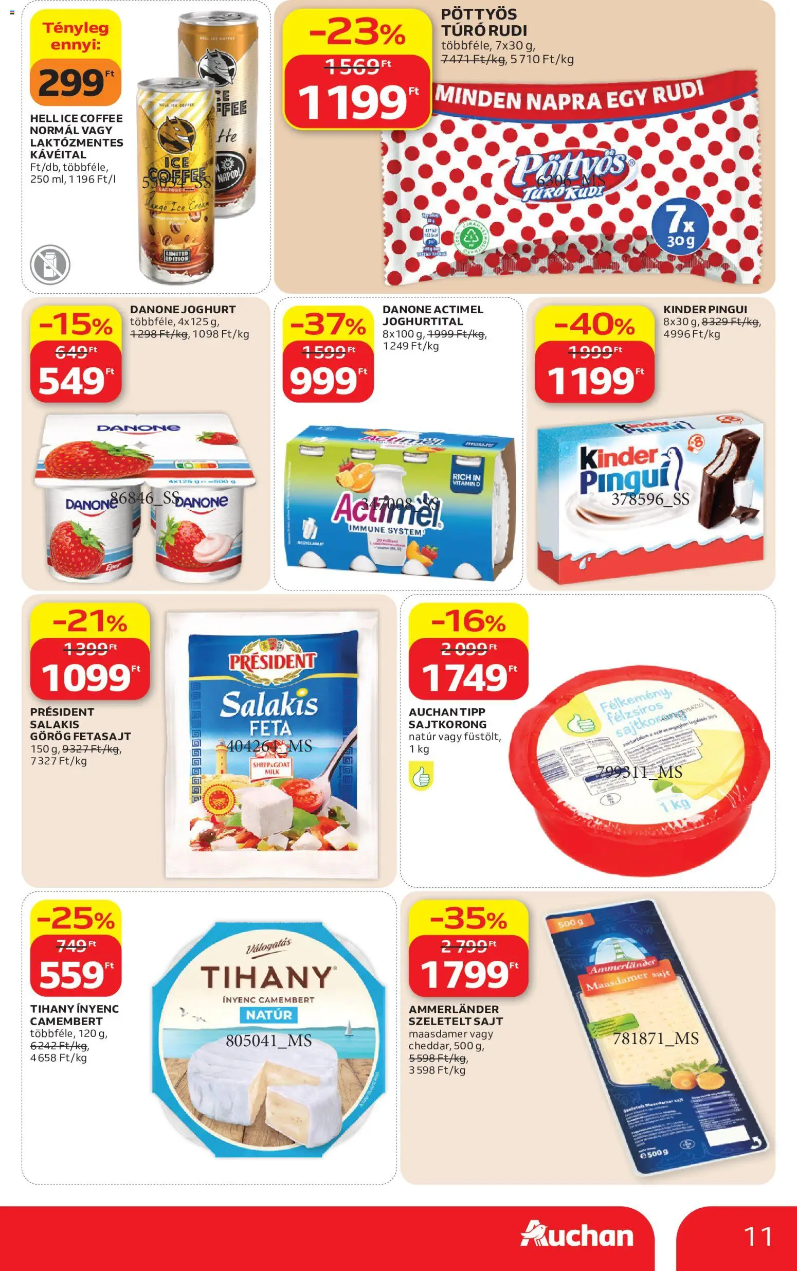 Auchan akciós ujság - amely érvényes a következő dátumtól: 2026.08.21. | Oldal: 11