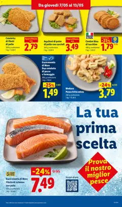 Anteprima del volantino Aquiloni di petto di pollo con carciofi, 360 g confezione valido a partire dal 07.05.2026 | Pagina: 11