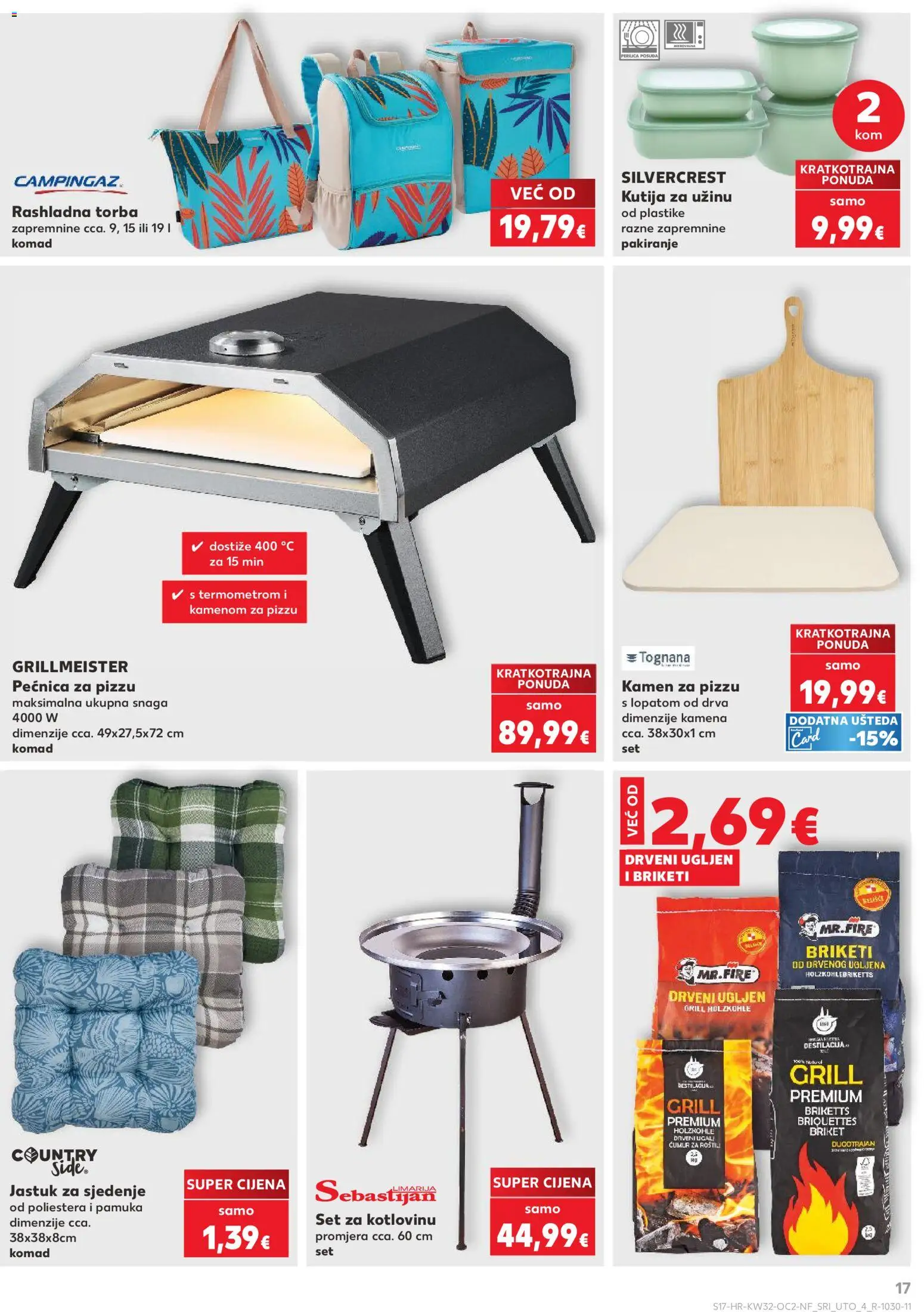 Kaufland katalog | vrijedi od 06.08.2026 | Stranica: 17 | Proizvodi: Roštilj, Jastuk, Perilica posuđa, Pećnica