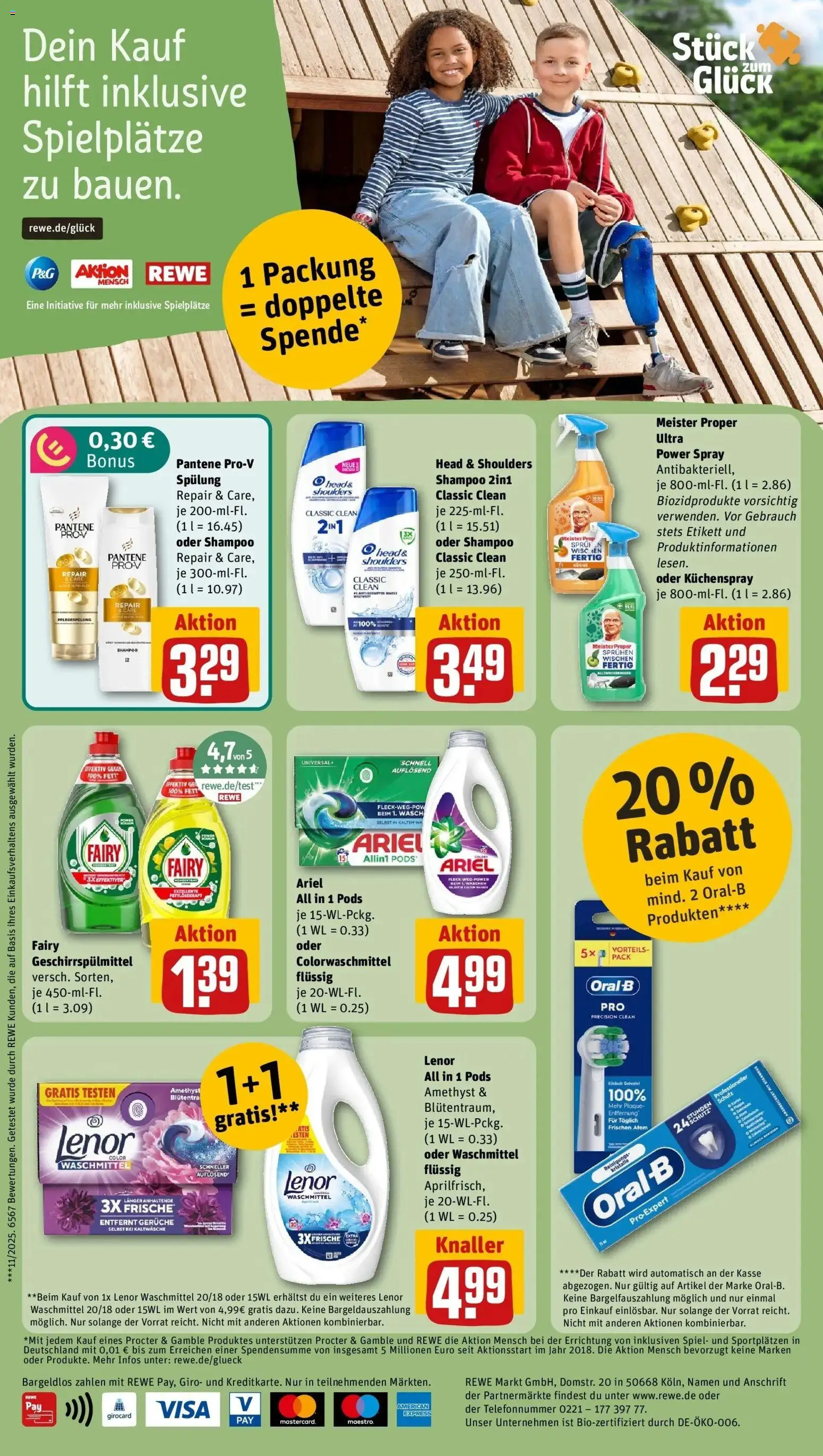 REWE Prospekt ab 31.08.2026 zum Blättern » Angebote | Seite: 14 | Produkte: Ariel, Head & shoulders, Waschmittel, Geschirrspülmittel