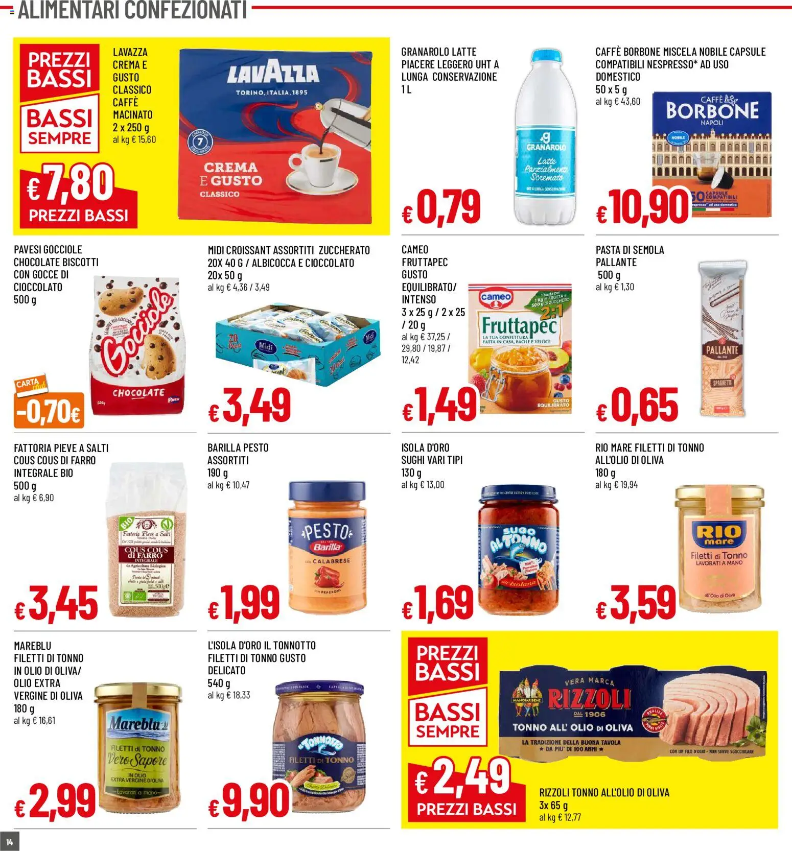 Volantino Famila del 18.06.2026 | Pagina: 14 | Prodotti: Olio, Croissant, Lavazza, Olio di Oliva