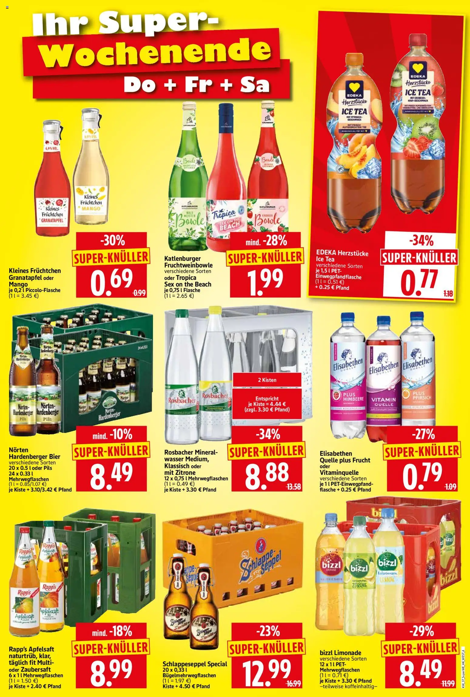 HERKULES Sonderbeilage – gültig ab 10.09.2026 | Seite: 4 | Produkte: Granatapfel, Bier, Limonade, Wasser