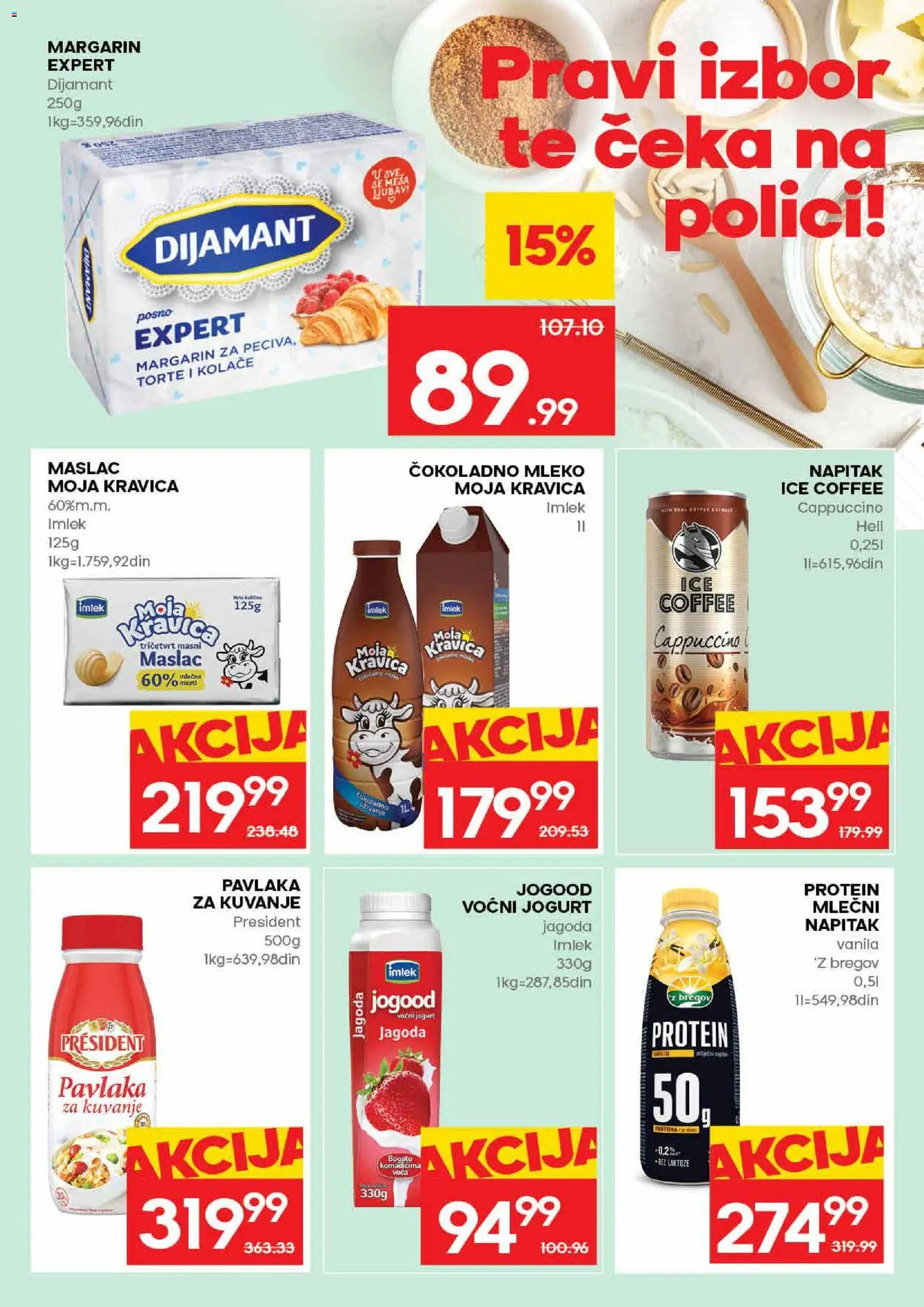 Idea katalog - važi od 07.05.2026 | Strana: 11 | Proizvode: Maslac, Protein, Čokoladno mleko, Moja kravica