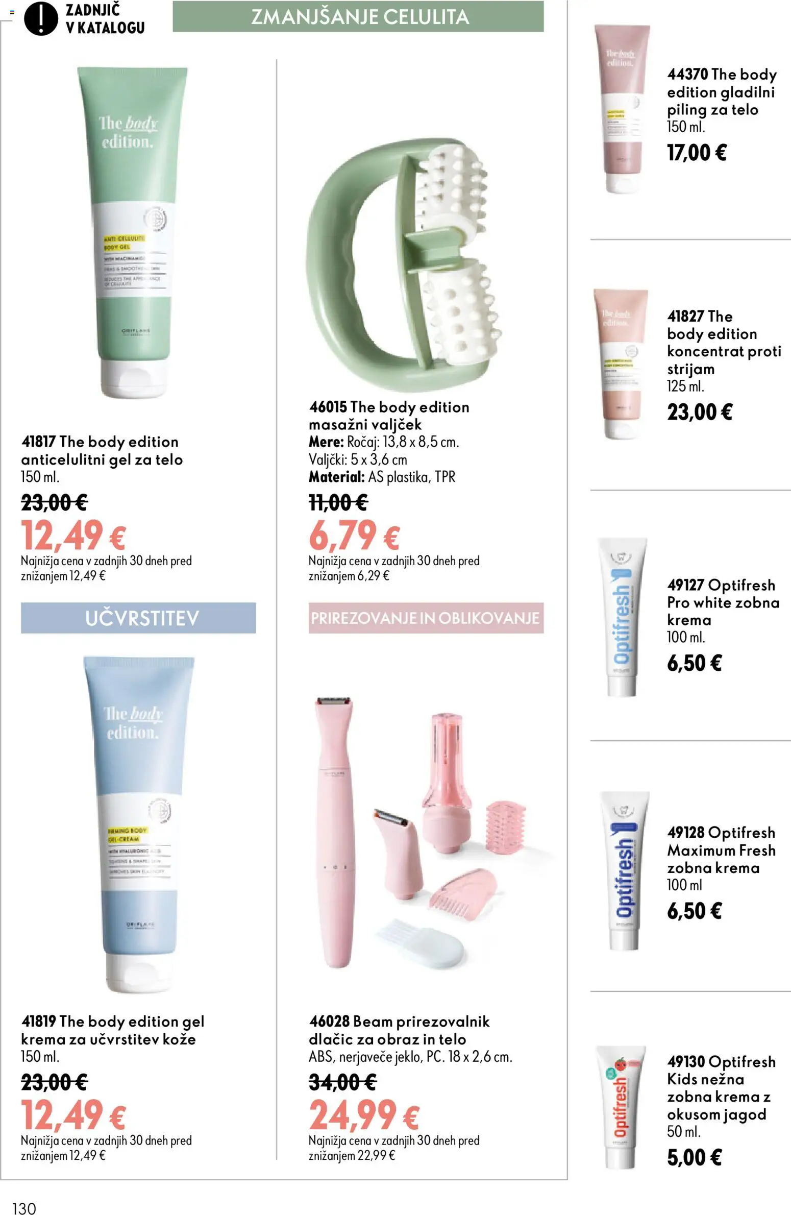 Novi Oriflame katalog ponudbe – veljaven od 26.08.2026 | Stran: 130 | Izdelki: Piling za telo, Krema, Piling