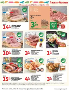 Auchan - Prévisualisation de 2 COQUILLES FROIDES AUX CREVETTES, La barquette de 280 g, Soit le kg : 16€04, Au stand traiteur, Existe d'autres variétés valide à partir de 07/07/2026 | Page: 27