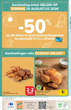 Hele gebraden kip van weleer Kwaliteitsketen Carrefour, ± 1,2 kg in de braadafdeling - Voorbeeld van een folder van Carrefour, geldig van 26/08/2026 | Pagina: 56