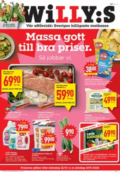 Willys erbjudanden - Förhandsvisning av reklamblad från butik Willys aktuell från 21/09/2026