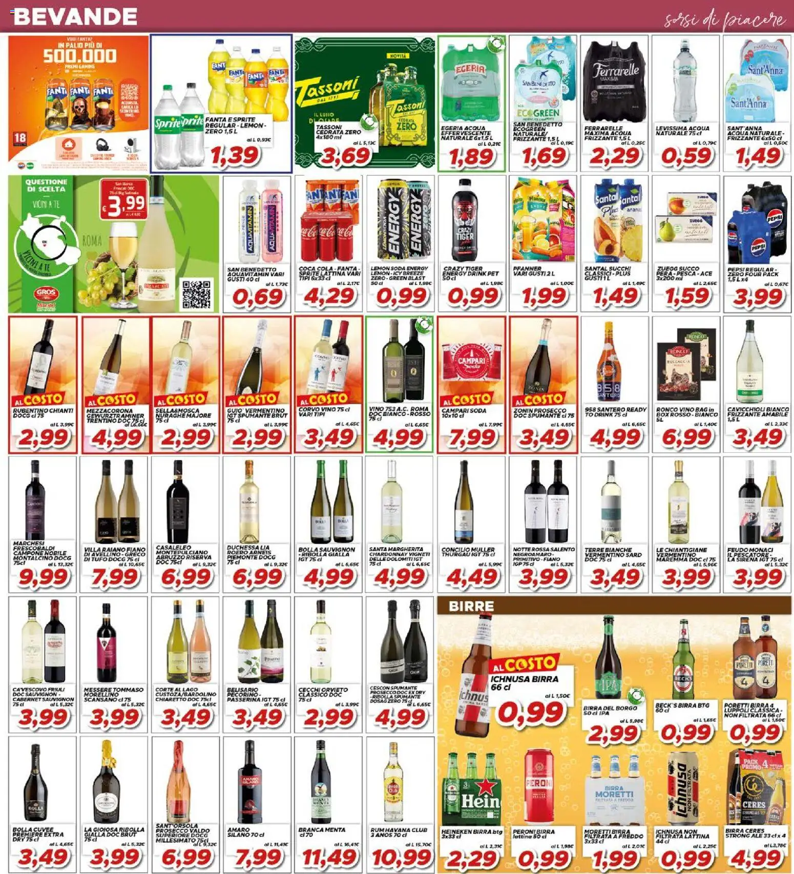 Volantino Ma Supermercati del 17.04.2026 | Pagina: 14 | Prodotti: Birra, Acqua, Ceres, Fanta