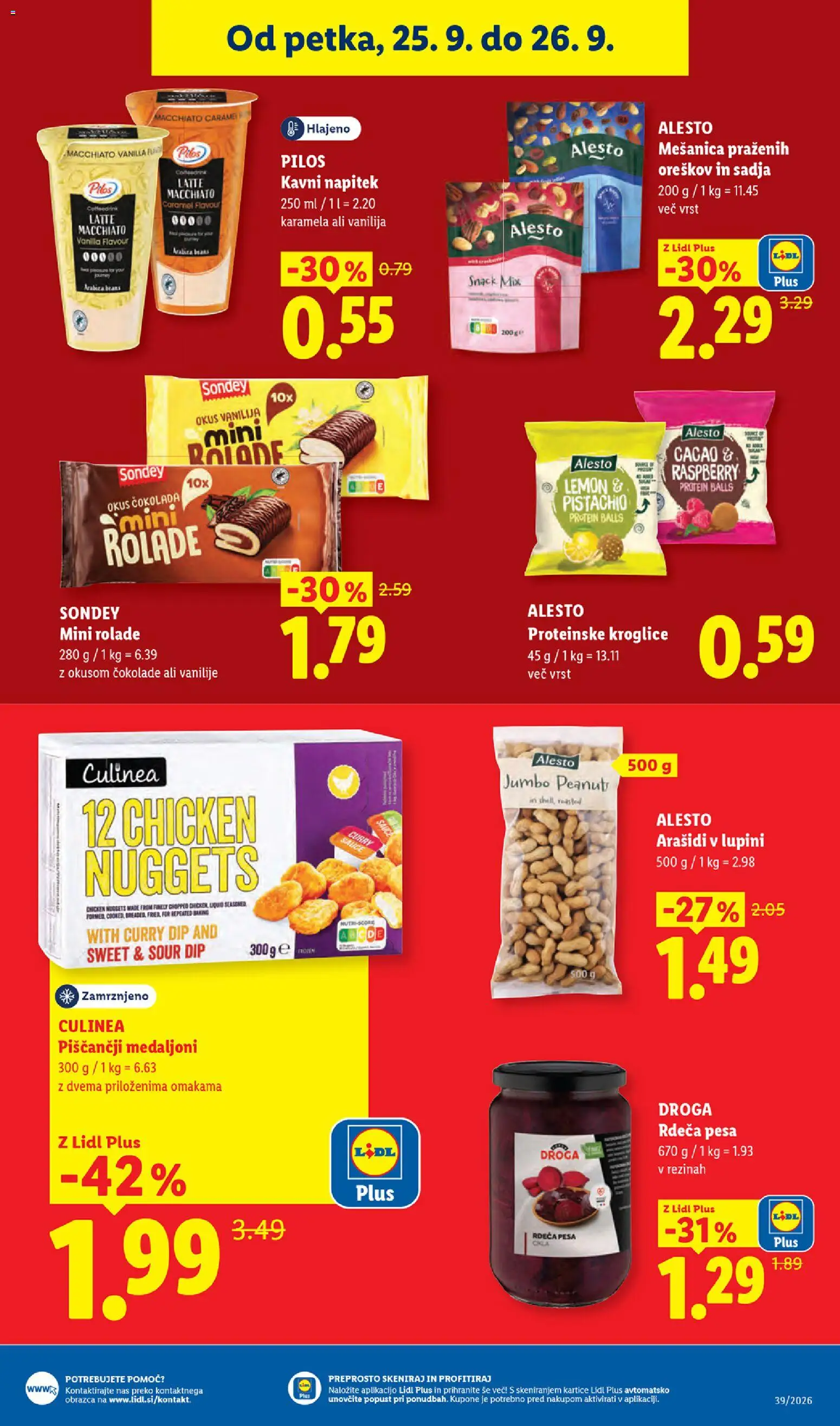 Novi Lidl katalog ponudbe – veljaven od 24.09.2026 | Stran: 37 | Izdelki: Arašidi, Cokolada, Pesa
