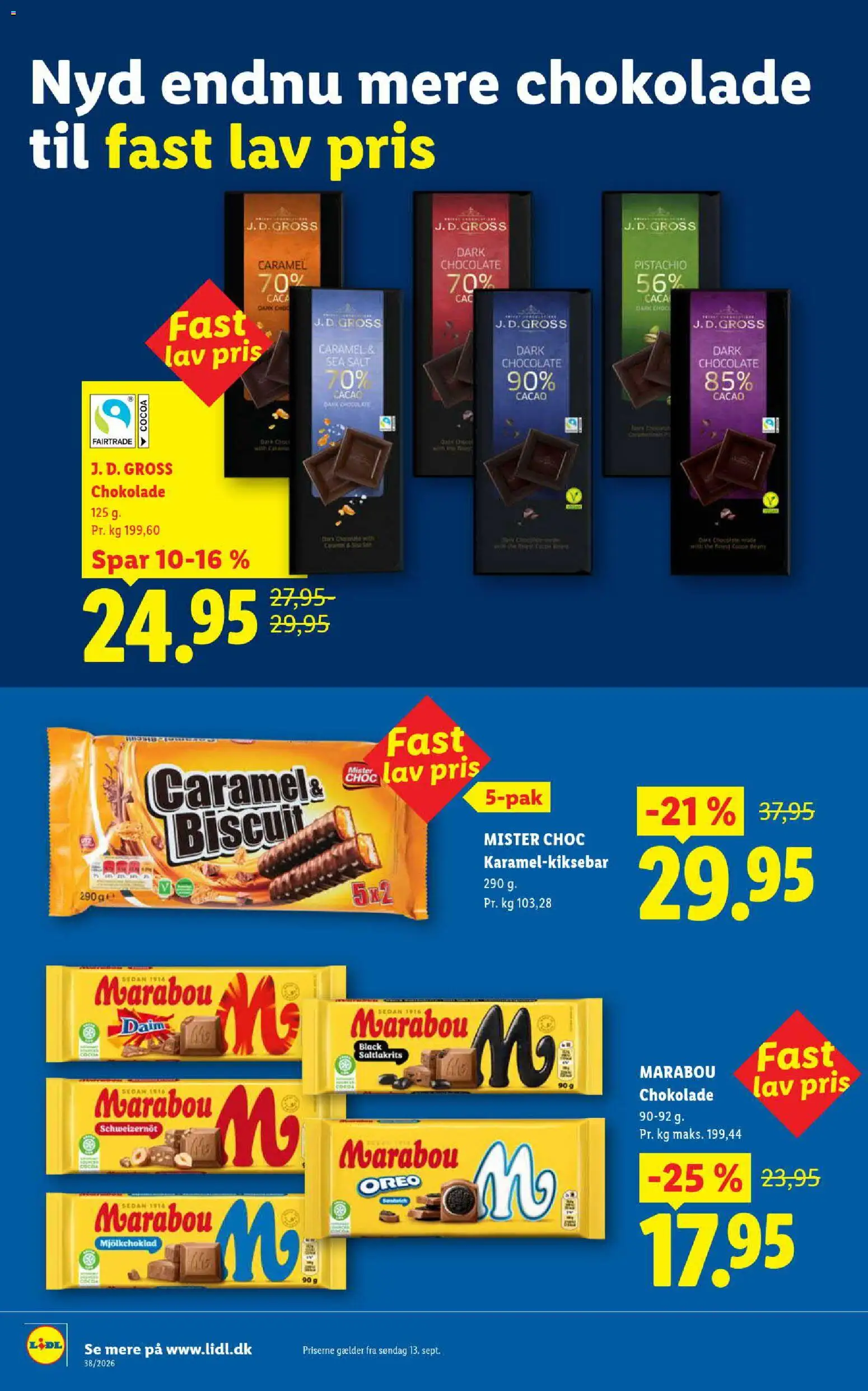 Lidl tilbudsavis – gyldig fra 13/09/2026 | Side: 4 | Produkter: Chokolade, Cookies, Salt, Oreo