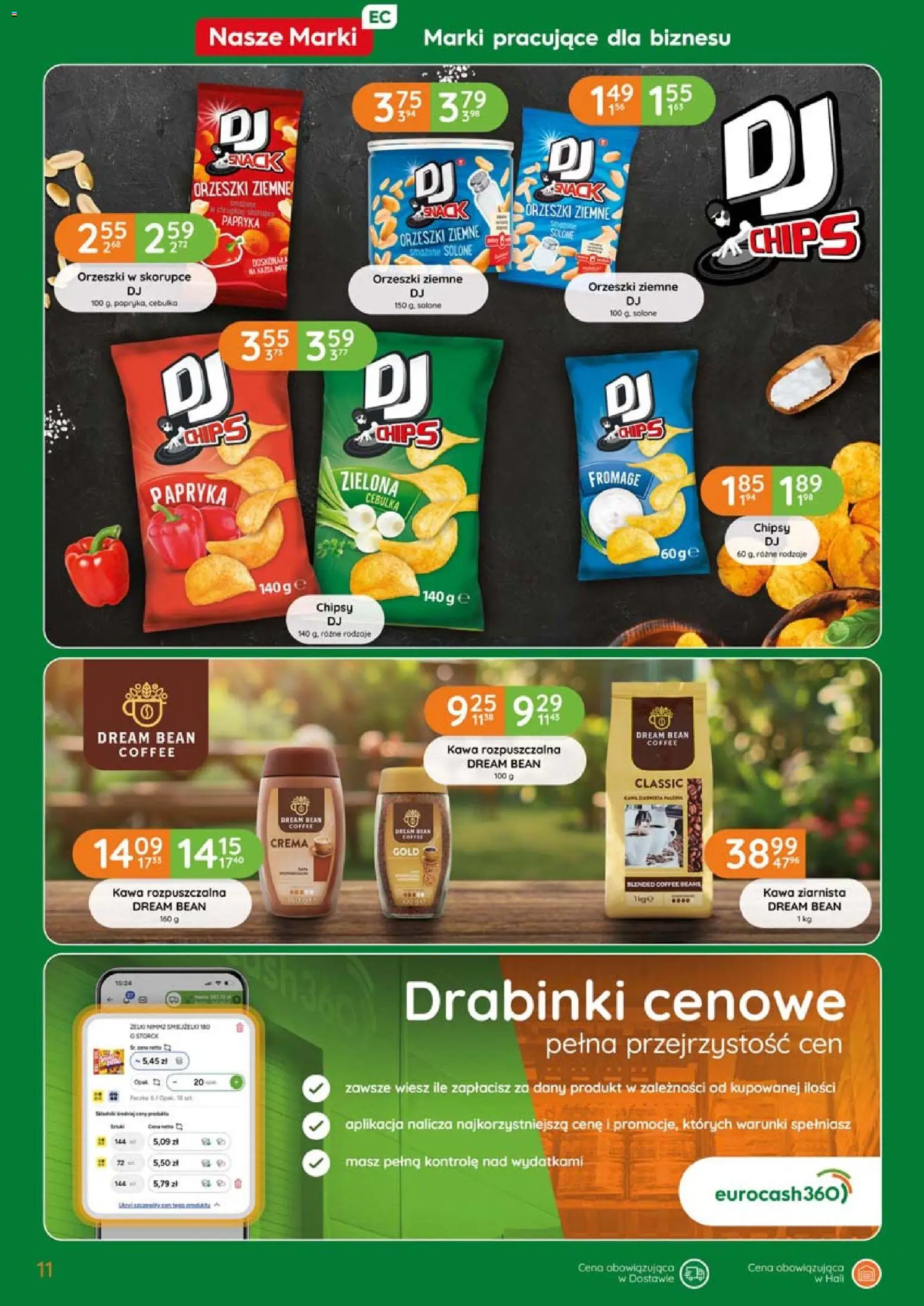 Eurocash gazetka od 20.08.2026 | Strona: 11 | Produkty: Orzeszki w skorupce, Papryka, Orzeszki ziemne, Orzeszki