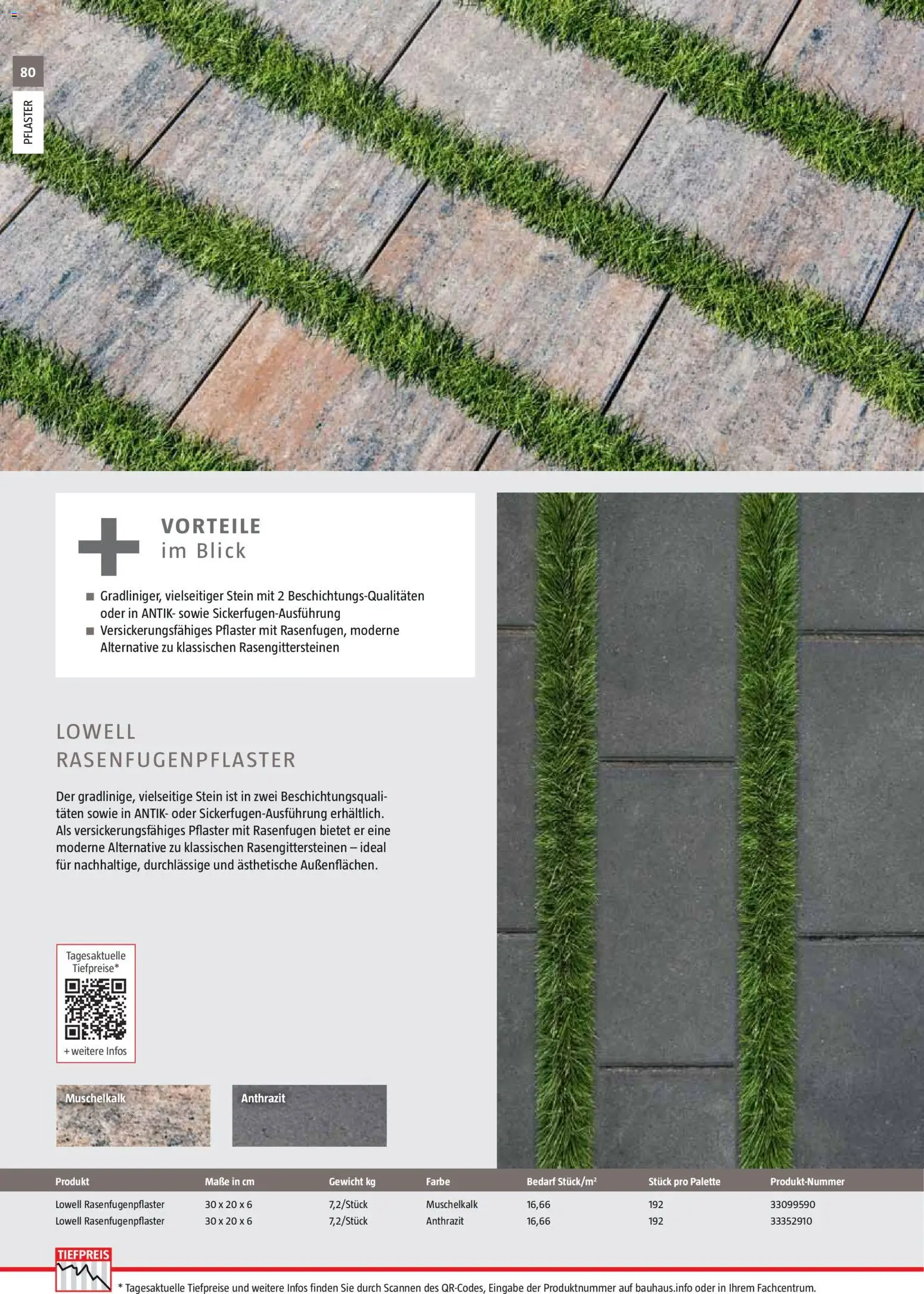 Bauhaus Gartenbaumaterialien gültig ab 01.04.2026 | Seite: 80 | Produkte: Gewicht