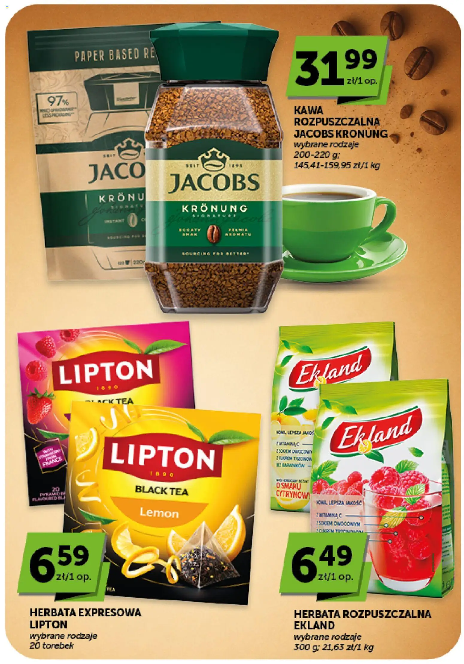 ABC gazetka od 03.09.2026 | Strona: 34 | Produkty: Jacobs, Kawa rozpuszczalna, Kawa, Herbata