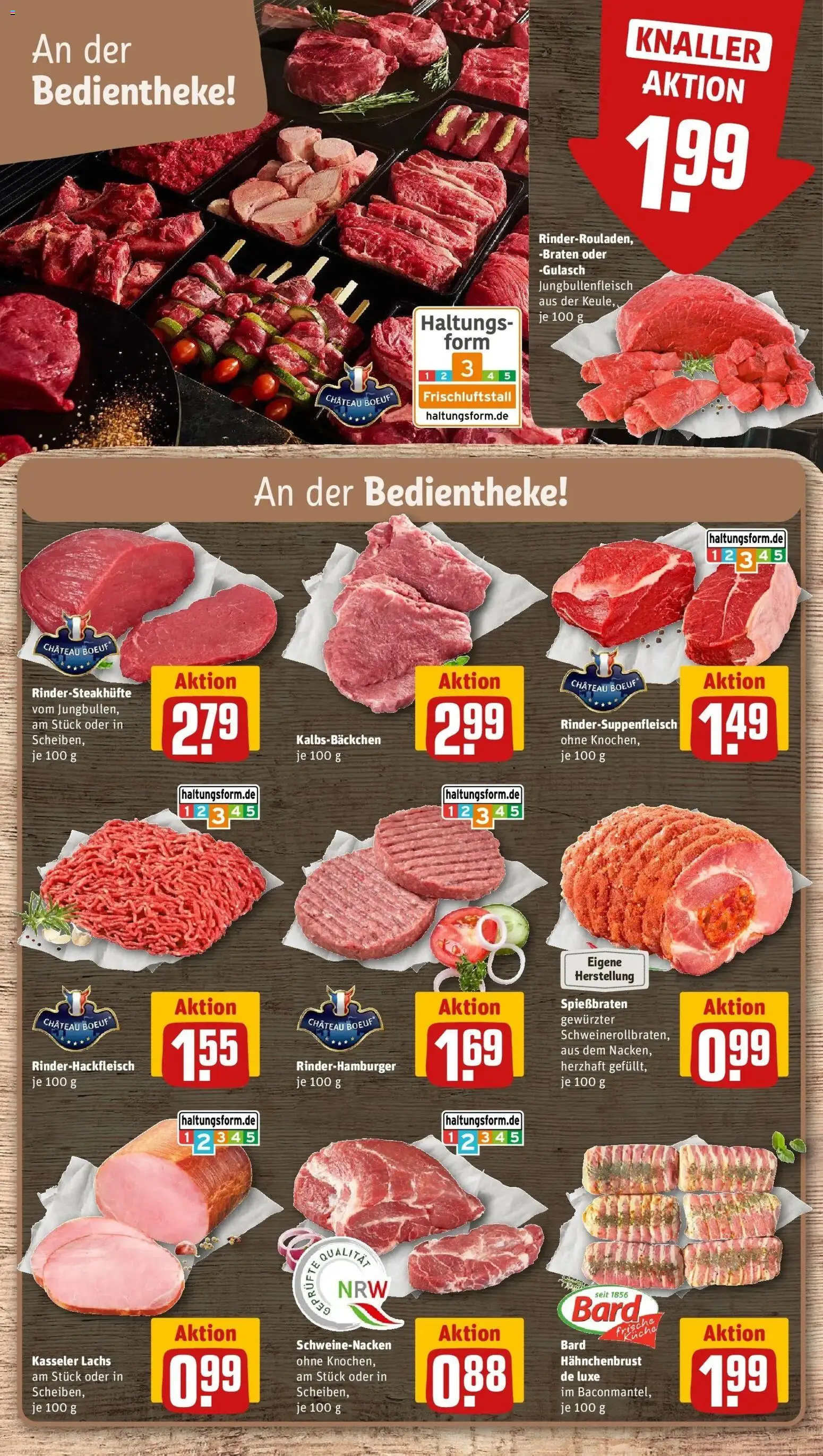 REWE Prospekt ab 26.10.2026 zum Blättern » Angebote | Seite: 8 | Produkte: Schweinenacken, Lachs, Gulasch, Hahnchenbrust