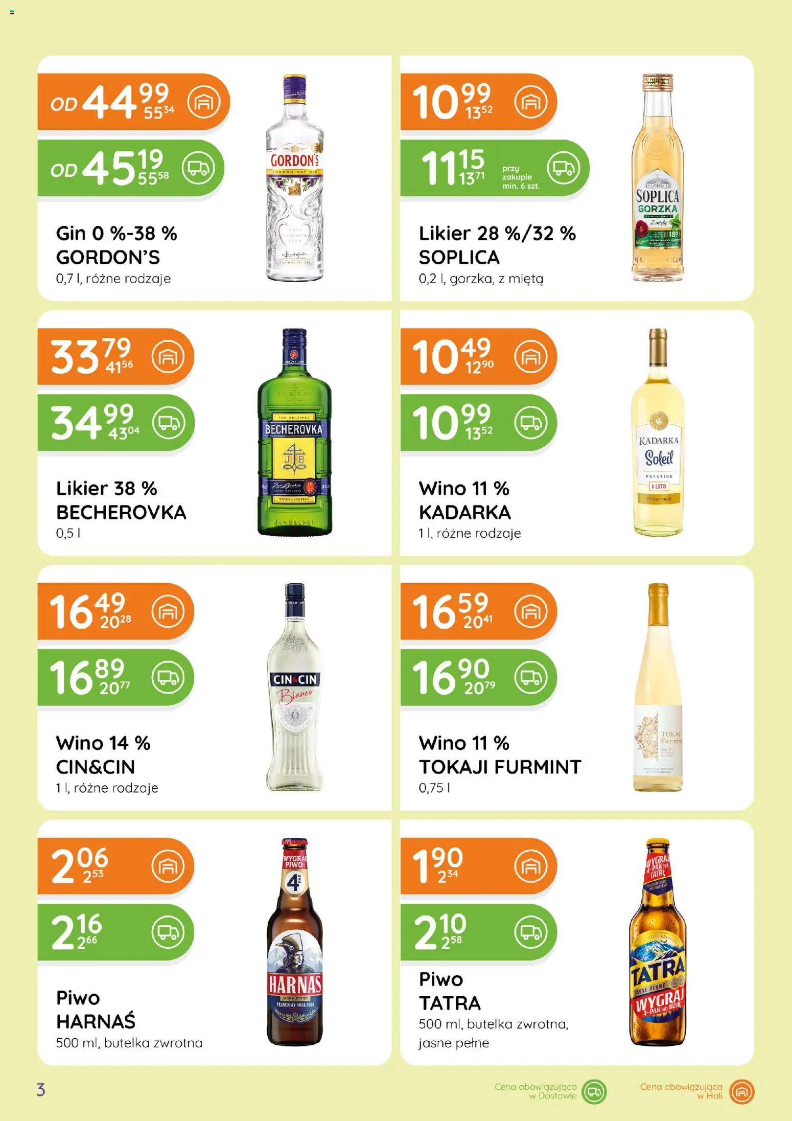 Eurocash gazetka - Ofensywa Alkoholowa od 16.06.2026 | Strona: 3 | Produkty: Becherovka, Harnaś, Wino, Piwo