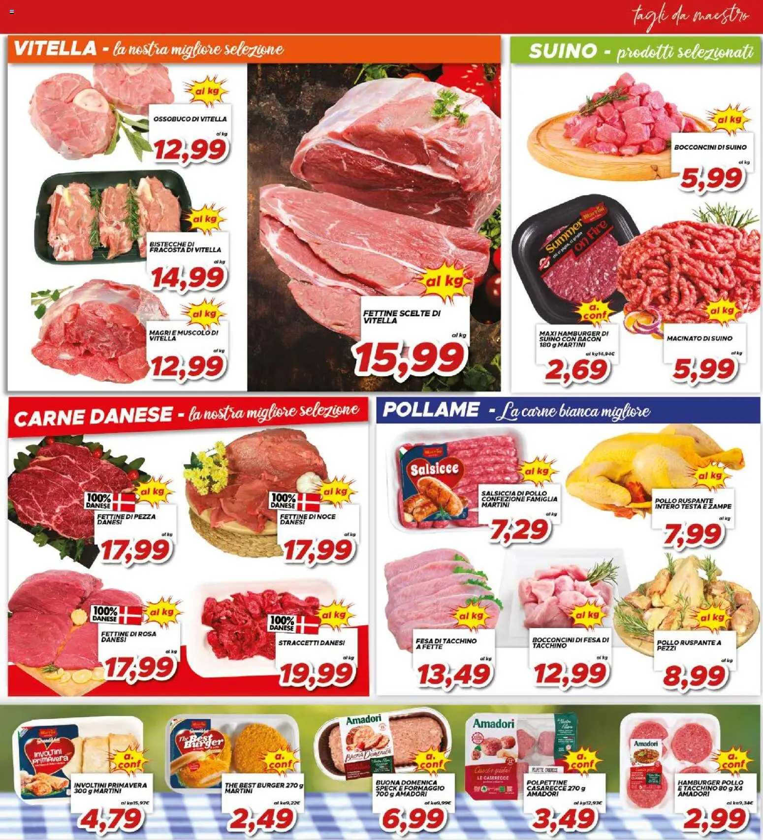 Volantino Ma Supermercati del 29.04.2026 | Pagina: 11 | Prodotti: Pollo, Formaggio, The, Ossobuco