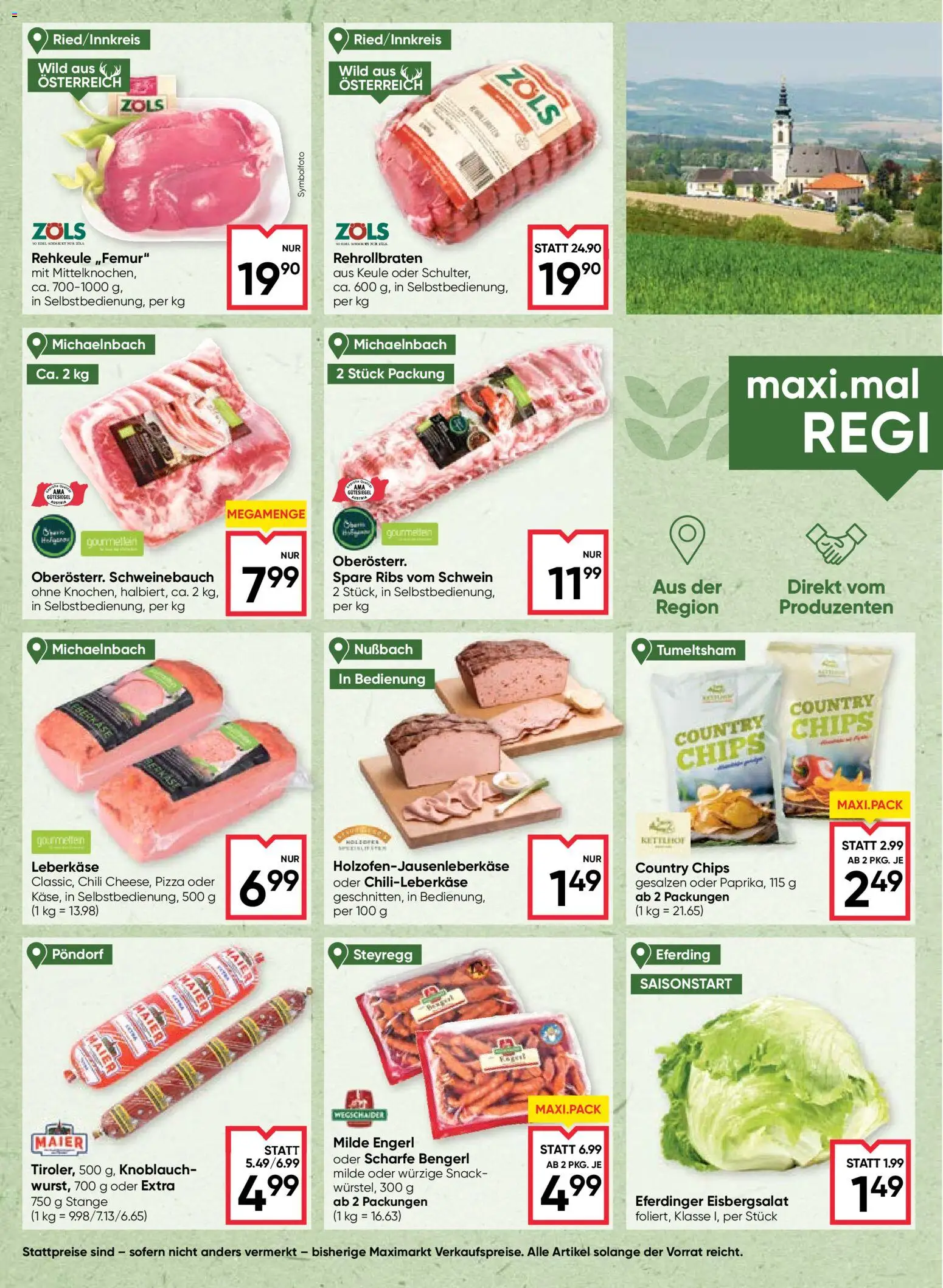 Maximarkt Flugblatt gültig ab 13.05.2026 | Seite: 4 | Produkte: Chips, Knoblauch, Chili, Pizza