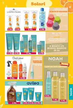 Anteprima del volantino CREMA SOLARE PROTEZIONE ALTA SPF 30, Sunscreen cream with high protection SPF 30, with tanning accelerator, natural active ingredients, and organic aloe vera. valido a partire dal 01.06.2026 | Pagina: 3