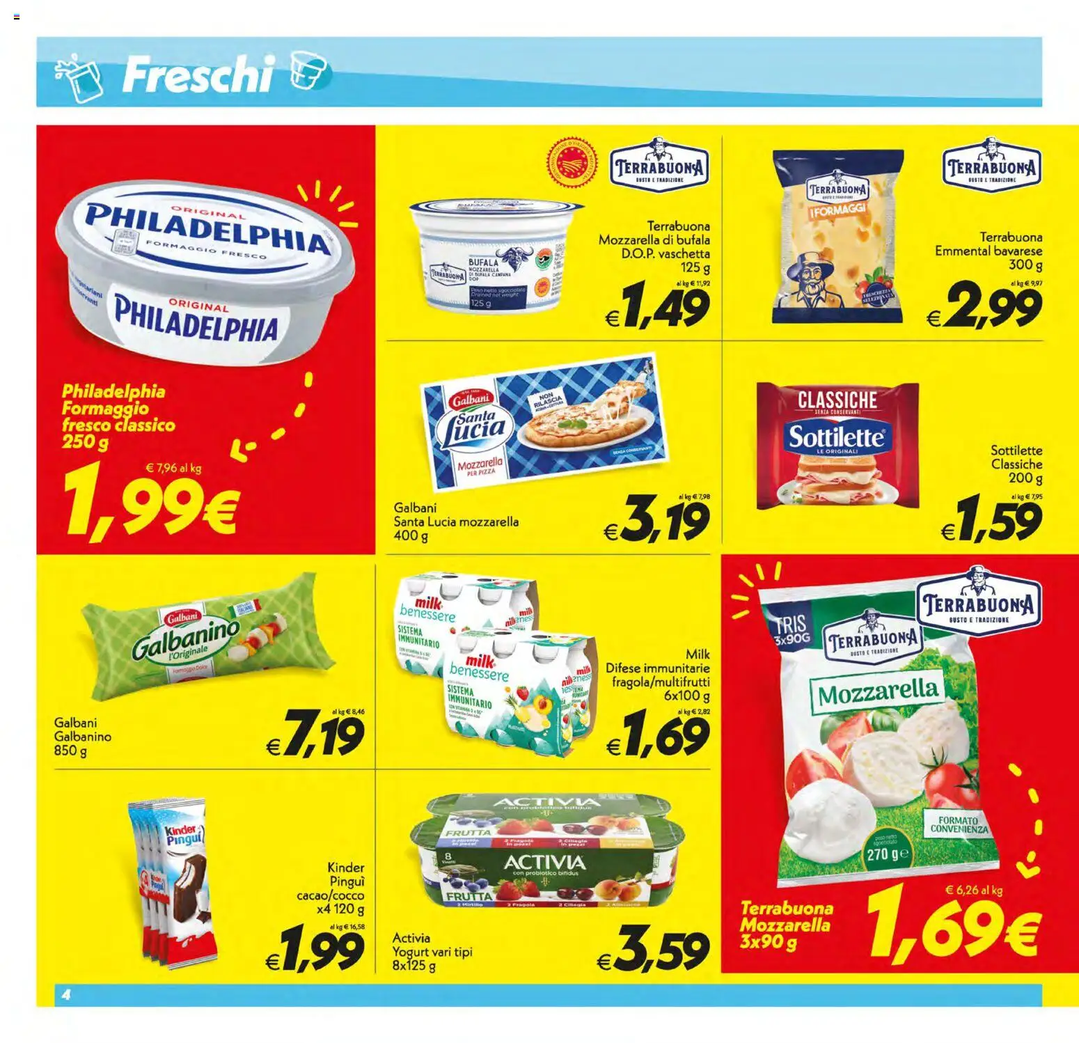 Volantino SuperConveniente del 30/06/2026 | Pagina: 4 | Prodotti: Pizza, Frutta, Mozzarella, Formaggio