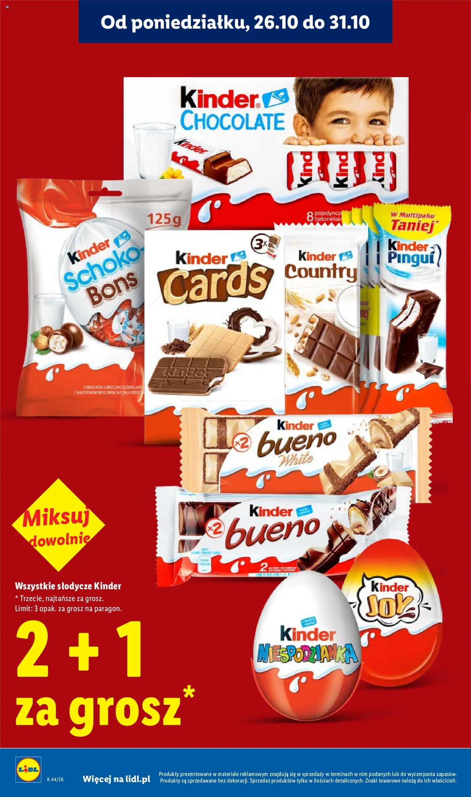 Lidl Polsko leták od 29.10.2026 | Strana: 10 | Produkty: Kinder, Kinder Bueno