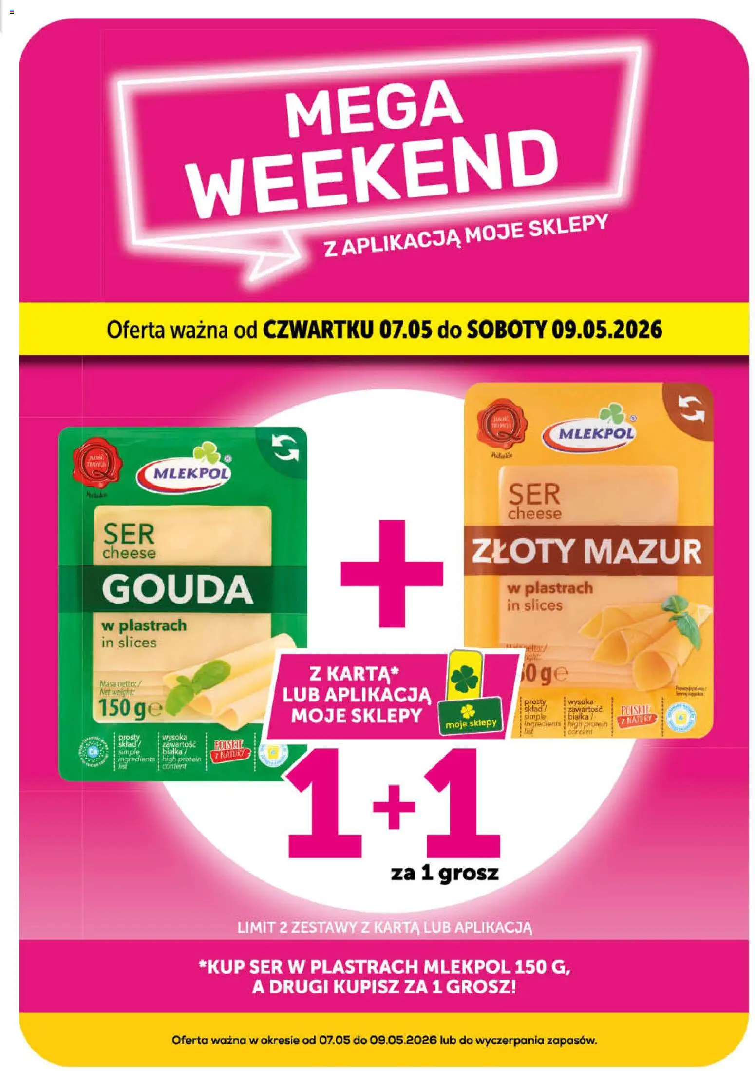 Groszek gazetka od 07.05.2026 | Strona: 5 | Produkty: Karta, Ser