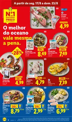 Pré-visualização Medalhões de Pescada Sem Pele, Vendido ao kg válido de 17/08/2026 | Página: 8 | Produtos: Pescada, Polvo