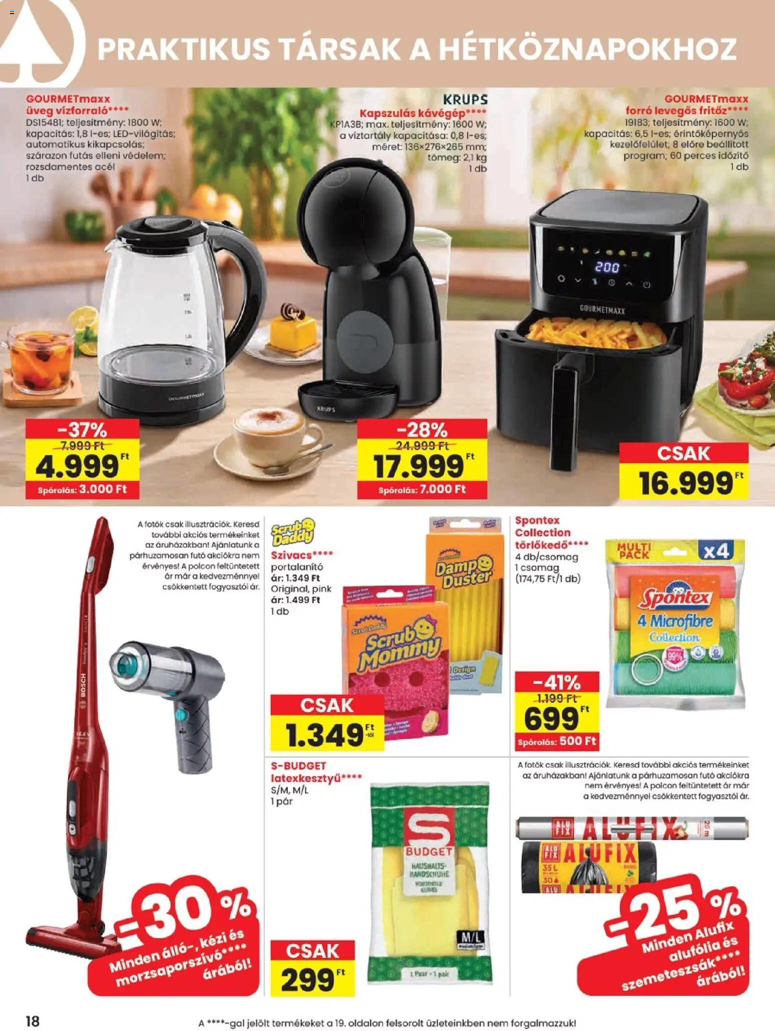 Spar akciós ujság - amely érvényes a következő dátumtól: 2026.09.03. | Oldal: 18 | Termékek: Bosch, Fritőz, Futó, Vízforraló