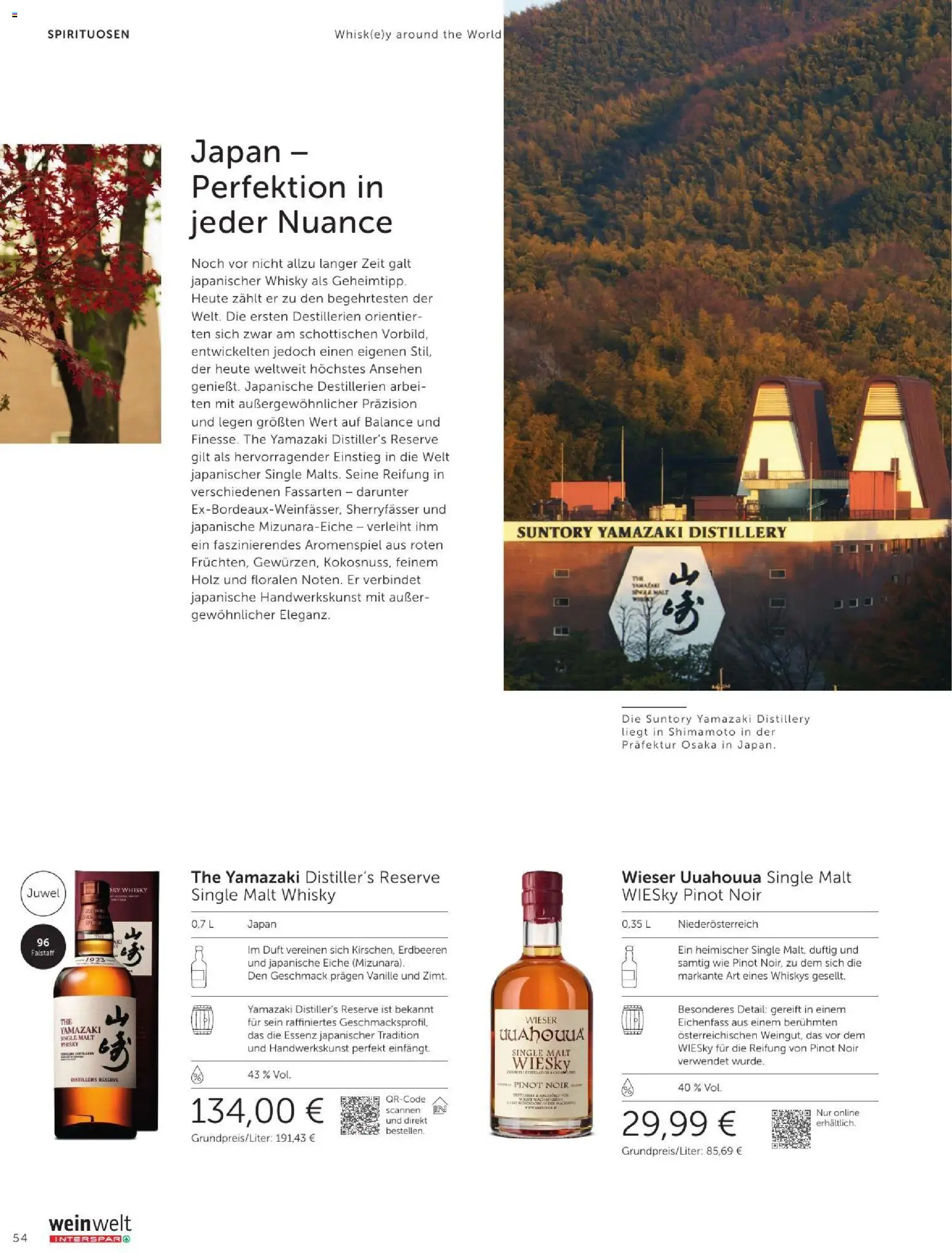 Interspar Wein Welt gültig ab 08.09.2026 | Seite: 54 | Produkte: Erdbeeren, Whiskey, Vanille, Duft