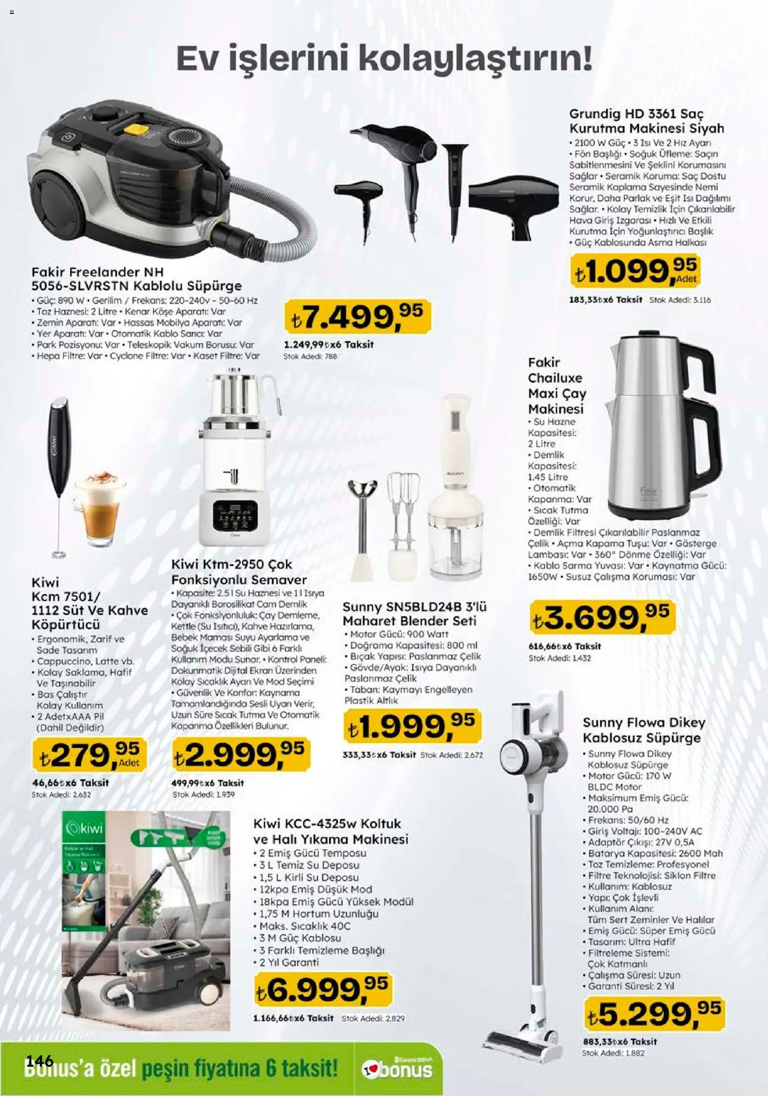 Migros Katalog - 5M Migroskop Dijital - 05 Ekim 2026 tarihinden itibaren geçerlidir | Sayfa: 146 | Ürünler: Blender, Çay makinesi, Kurutma makinesi, Adaptör