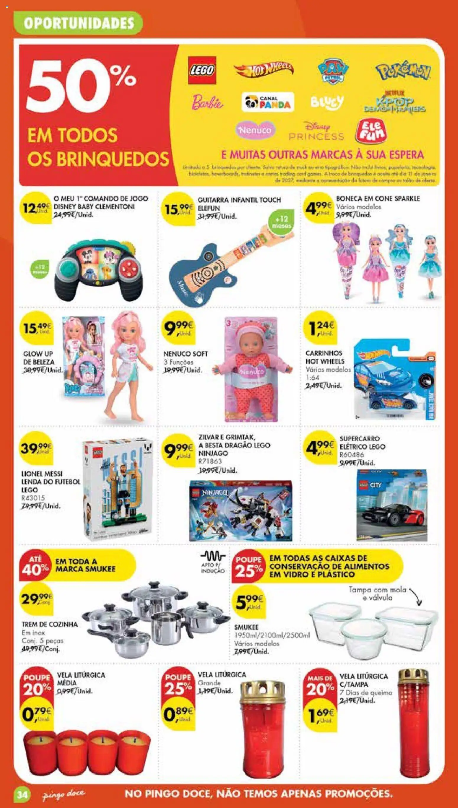 Pingo Doce folheto Poupe Esta Semana Madeira │ válido de 20/10/2026 | Página: 34 | Produtos: Brinquedos, LEGO