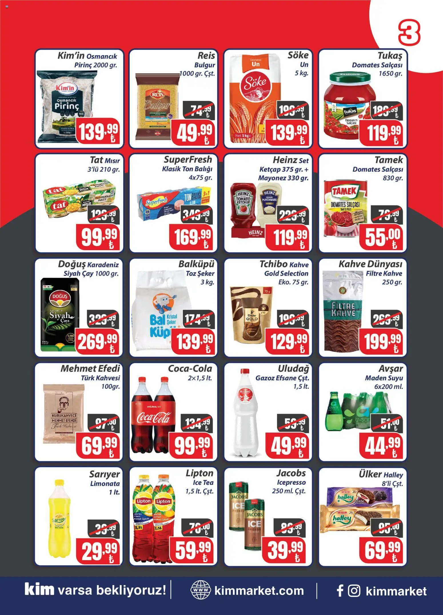 Kim Market Katalog - Yeni Mağaza Açılış Özel - 20 Temmuz 2026 tarihinden itibaren geçerlidir | Sayfa: 3 | Ürünler: Ketçap, Mayonez, Toz şeker, Maden suyu