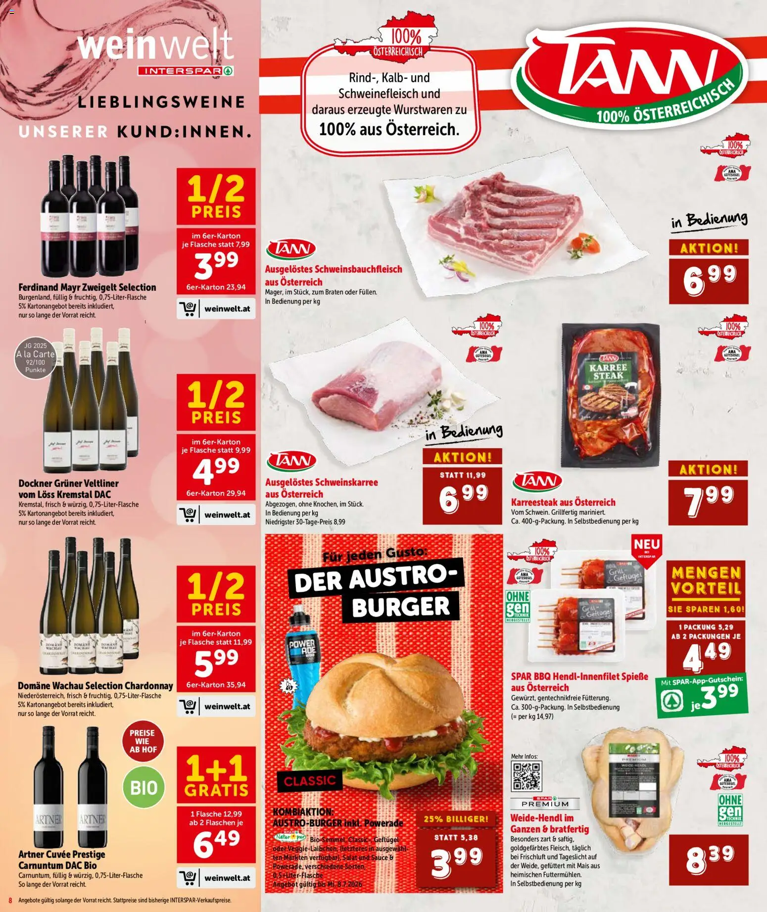 Interspar Flugblatt - Salzburg gültig ab 18.06.2026 | Seite: 8 | Produkte: Salat, Grill, Schweinefleisch