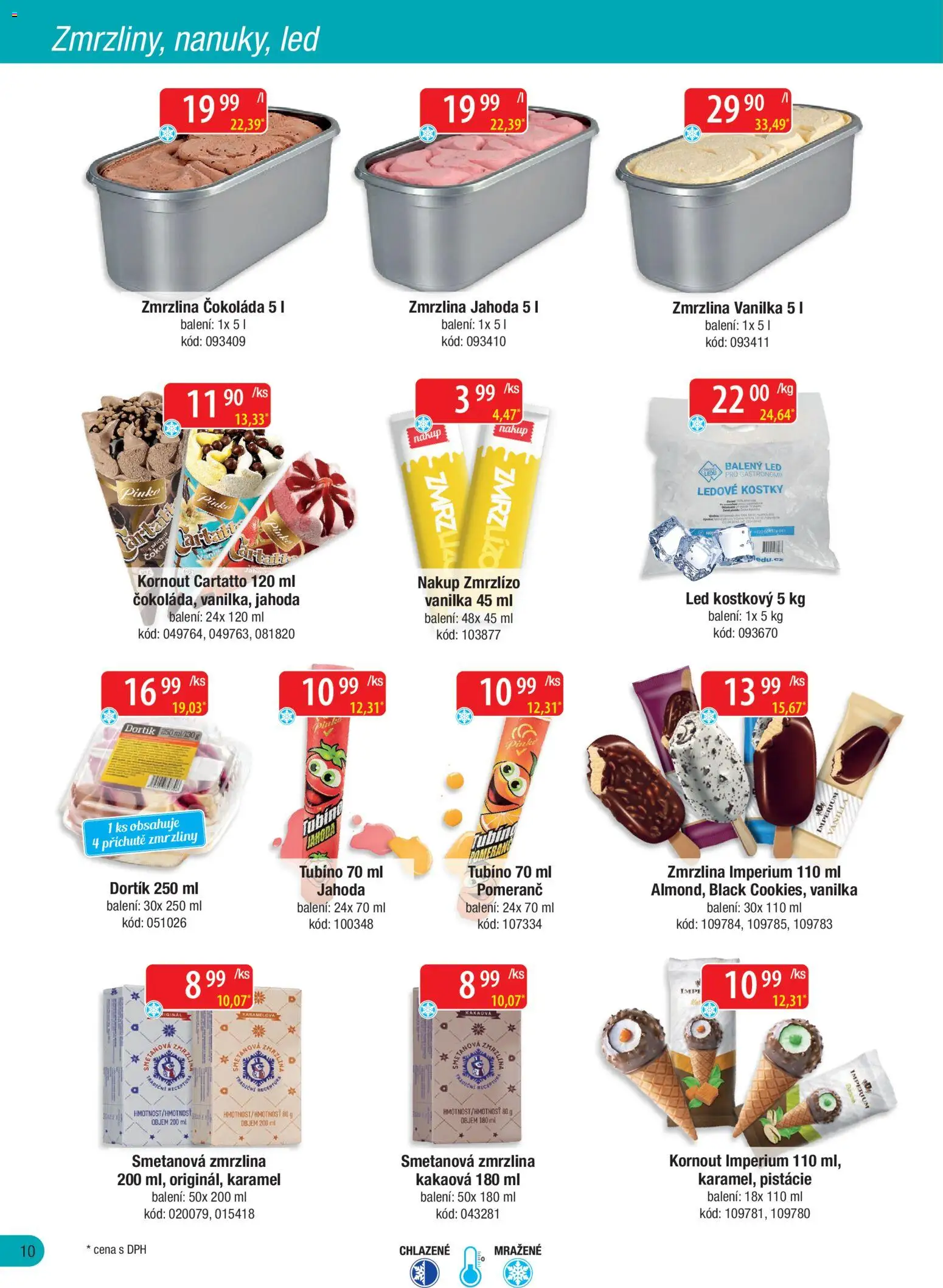 Astur & Qanto leták - Velkoobchod fresh 09/2026 od 01.09.2026 | Strana: 10 | Produkty: Čokoláda, Balený led, Kostky, LED