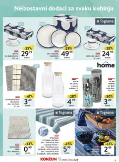 SET TANJURA MADISON, 18/1 - Pregled kataloga iz trgovine Konzum, vrijedi od 27.04.2026 | Stranica: 5 | Proizvodi: Set tanjura, Tognana, Stolnjak, Pribor za jelo
