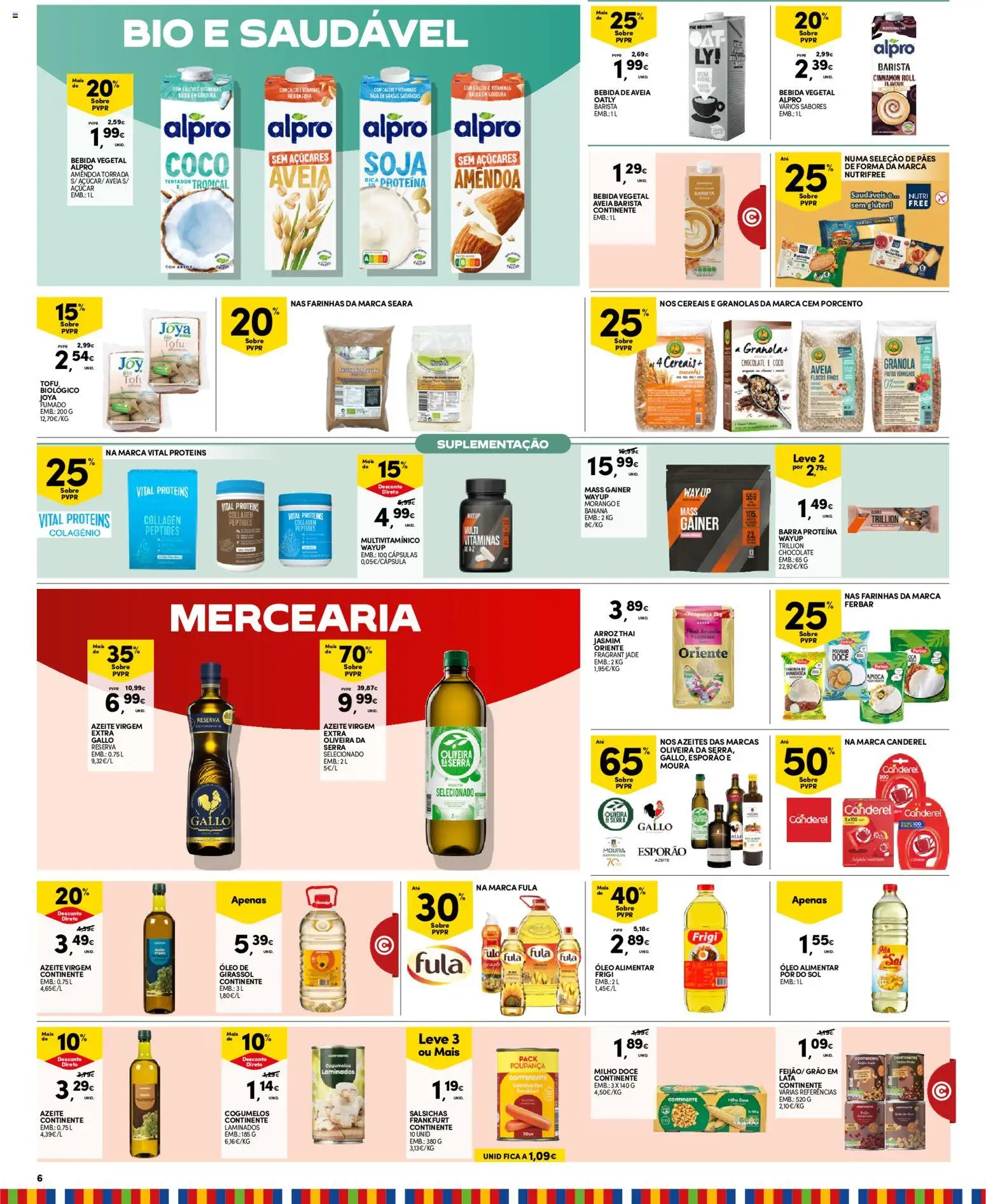 Continente folheto Madeira │ válido de 20/10/2026 | Página: 6 | Produtos: Granola, Cápsulas, Cálcio, Açúcar