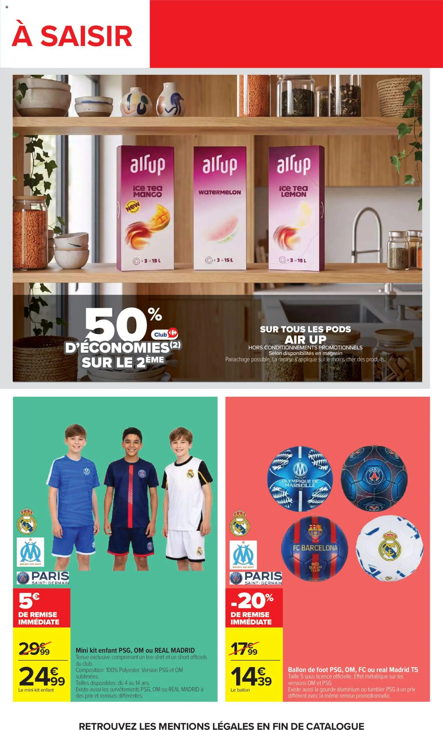 {H1} | Page: 93 | Produits: Ice tea, Gourde, Ballon, Short