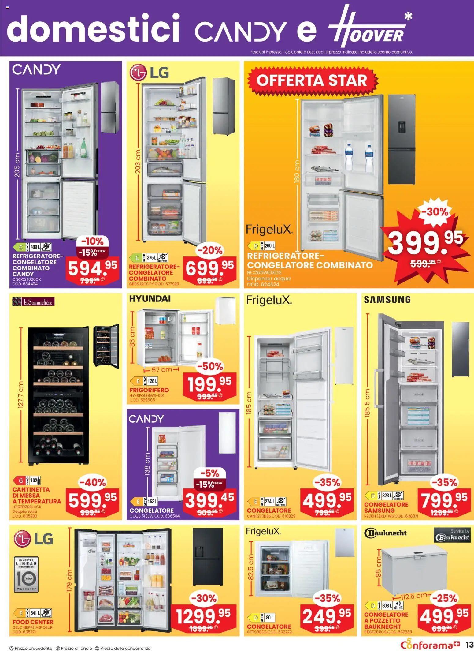Conforama aktionen IT – gültig ab 22.07.2026 | Seite: 13 | Produkte: Top, Samsung