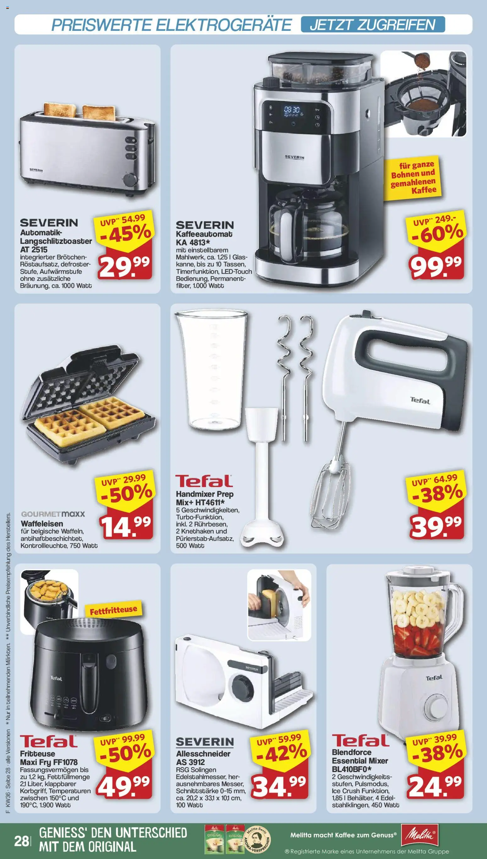 Famila Nordwest Prospekt – gültig ab 31.08.2026 | Seite: 30 | Produkte: Melitta, Kaffee, Handmixer, Fritteuse